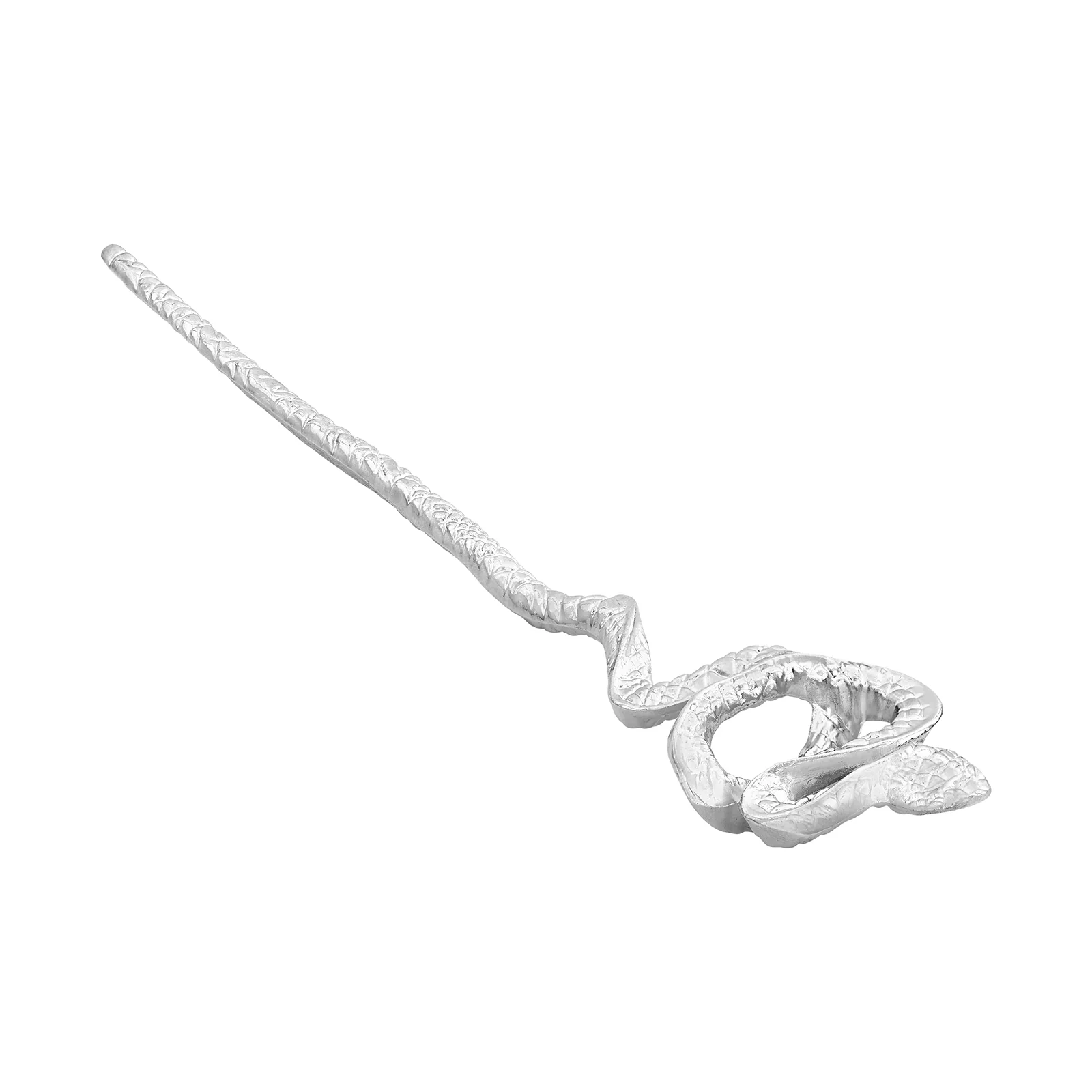 Hiss Please Silver Snake Hair Accessory - Image 5