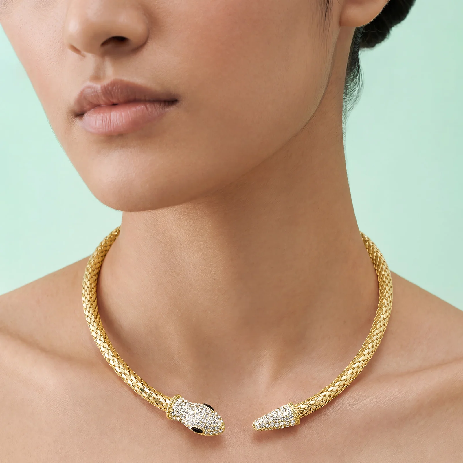 Hissé Gold Snake Necklace - Image 2