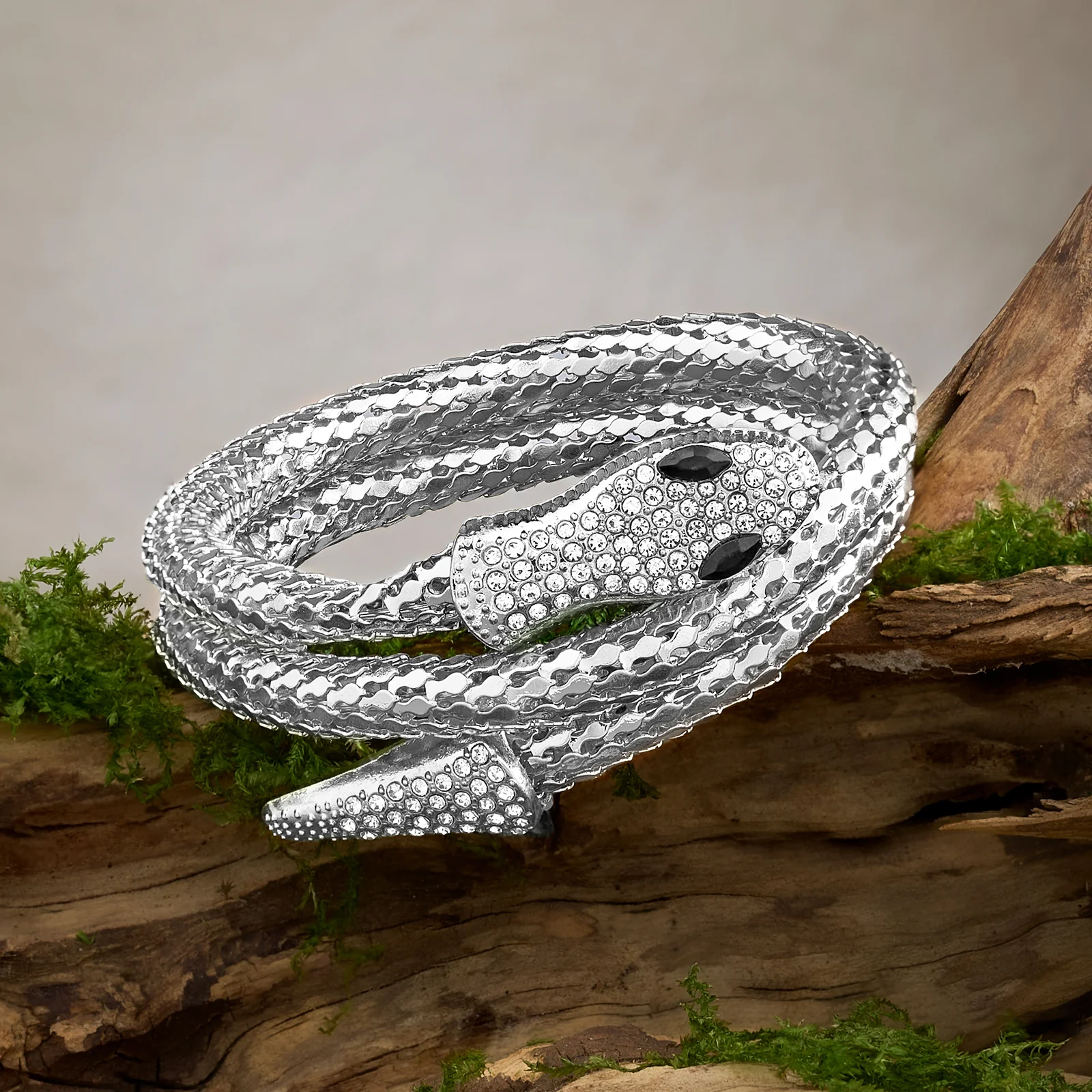 Hissé Silver Snake Bracelet