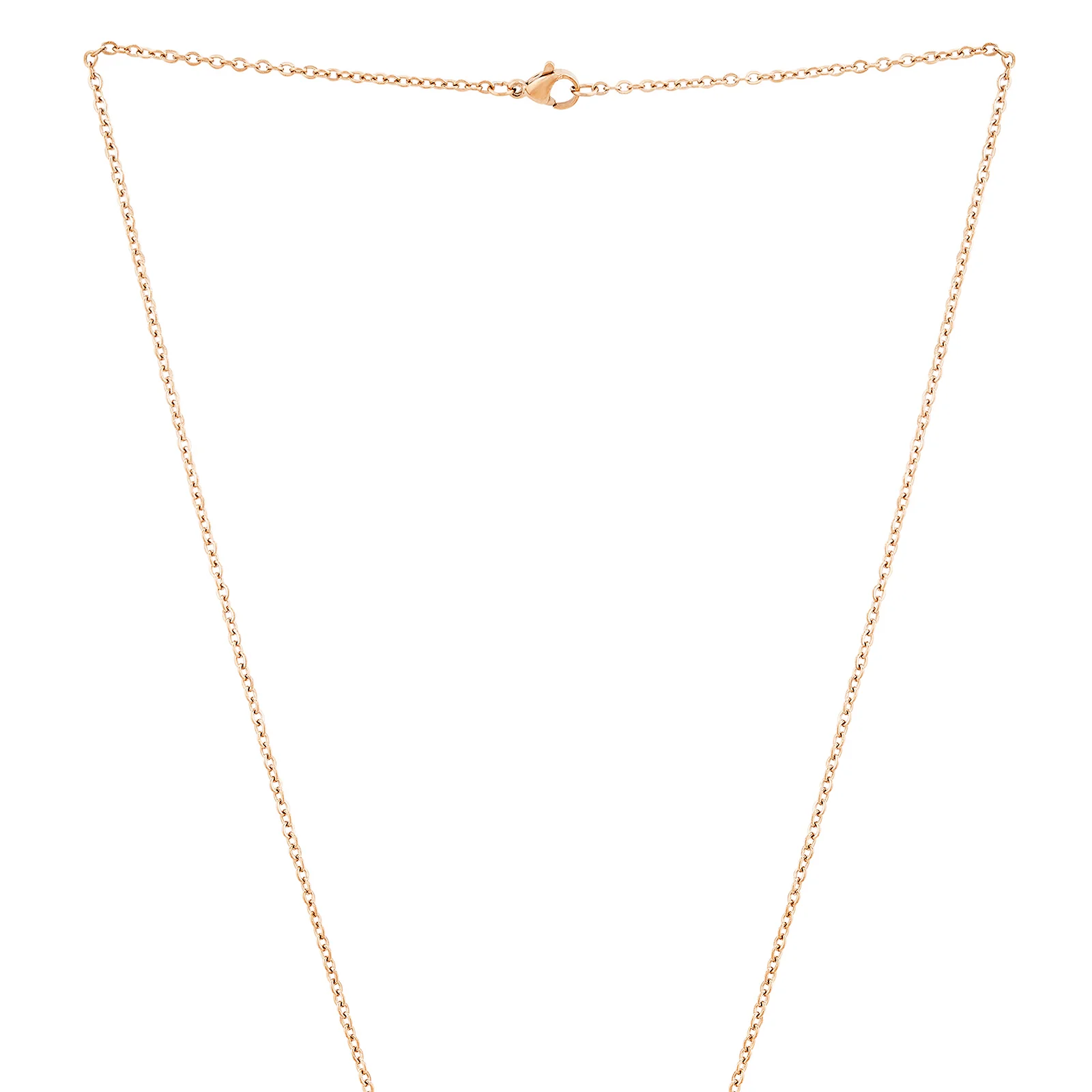 Hope Rose Gold Women's Round Mantra Necklace - Image 4