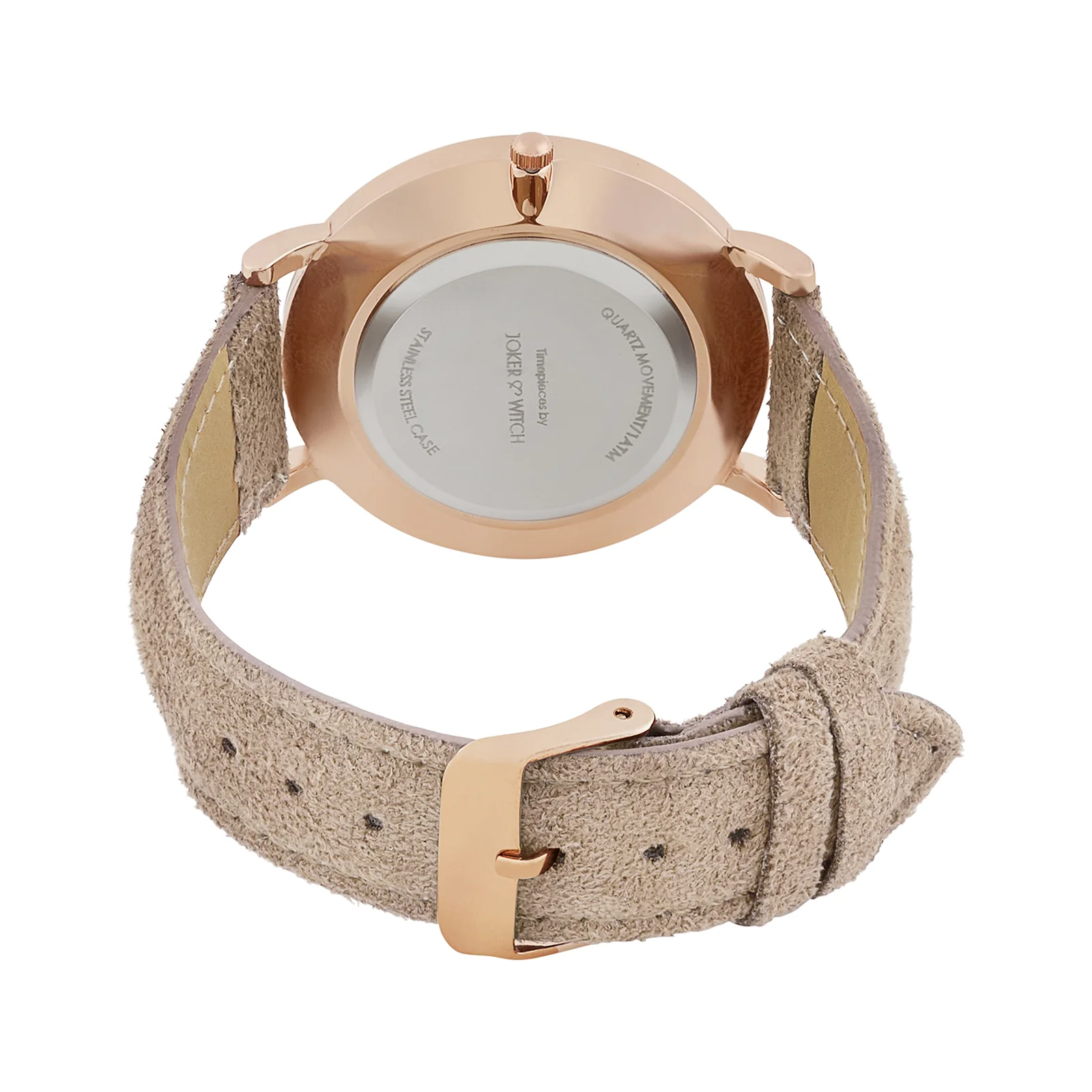 Hope White Large Dial Crème PU Strap Women's Watch - Image 6
