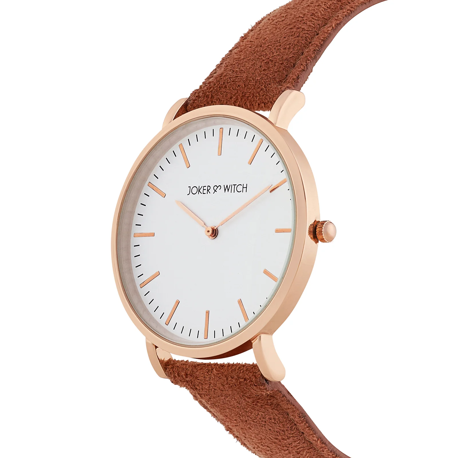 Hope White Large Dial Mocha PU Strap Women's Watch - Image 4