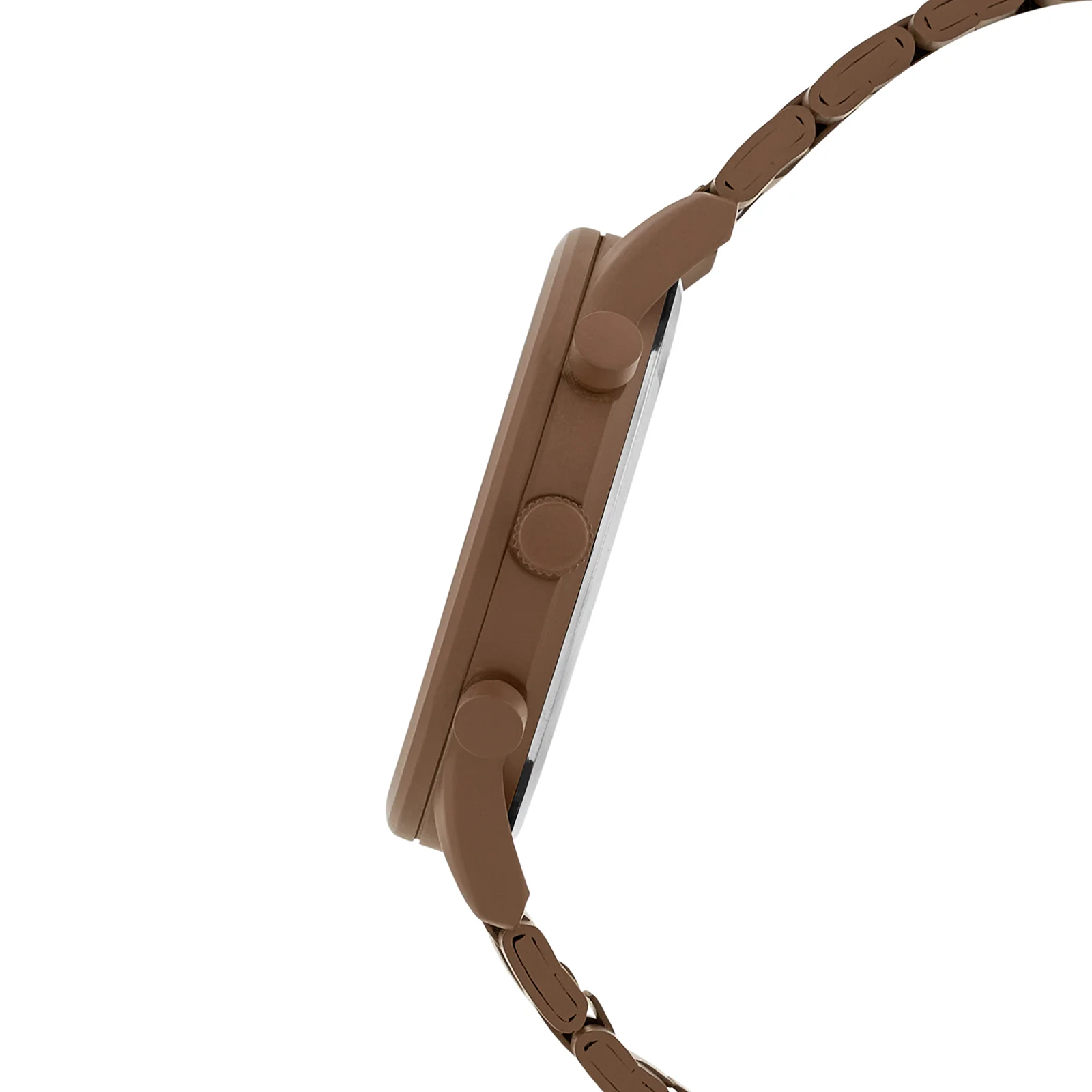 Hudson Brown XLarge Dial Linked Chain Strap Men's Watch - Image 5