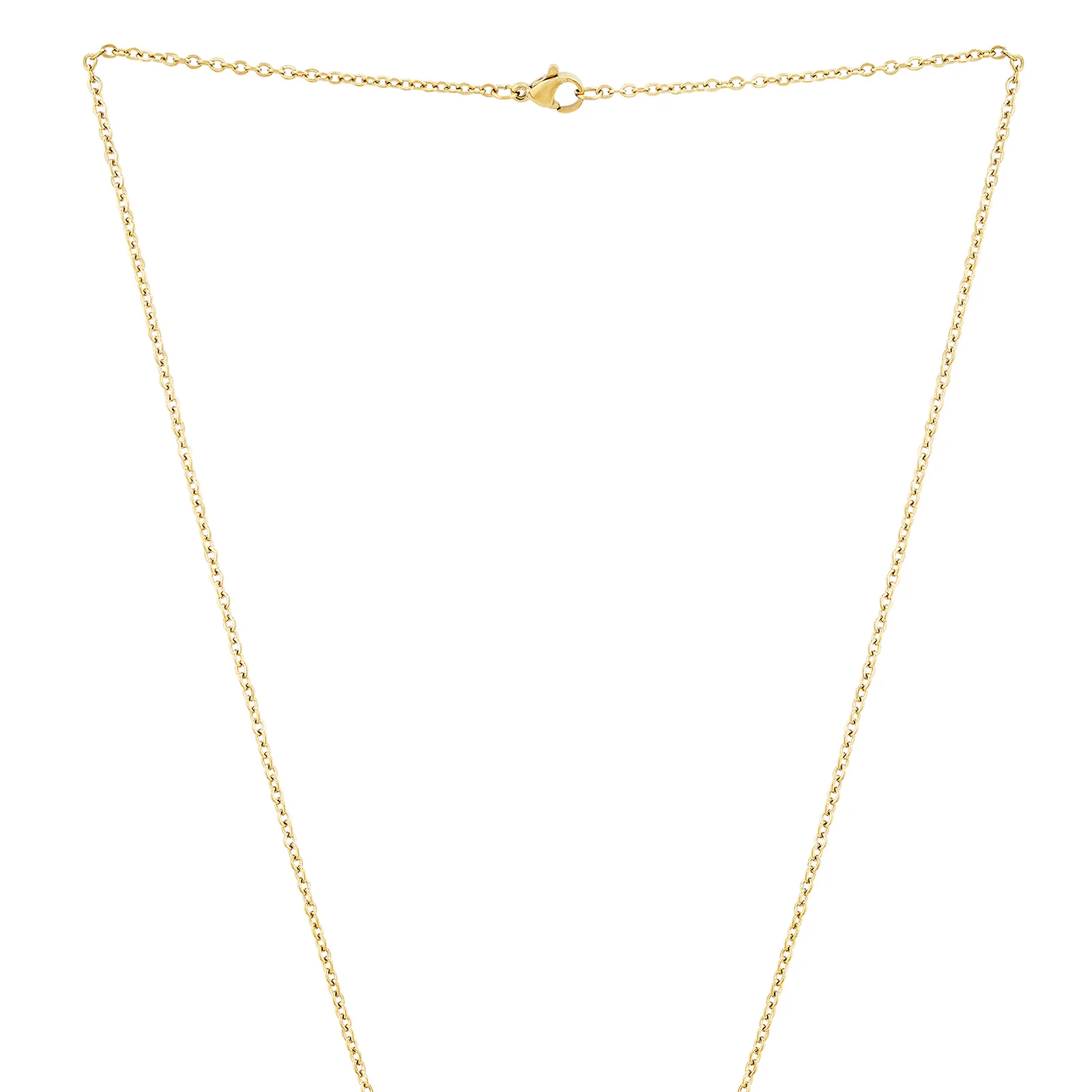 Hustle Gold Women's Round Mantra Necklace - Image 4