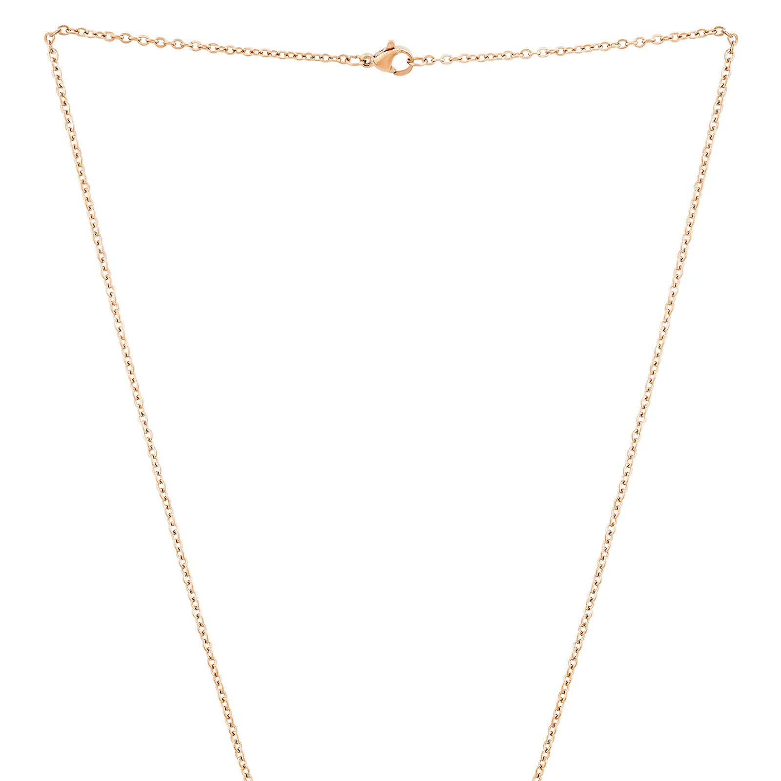 Hustle Rose Gold Women's Round Mantra Necklace - Image 5