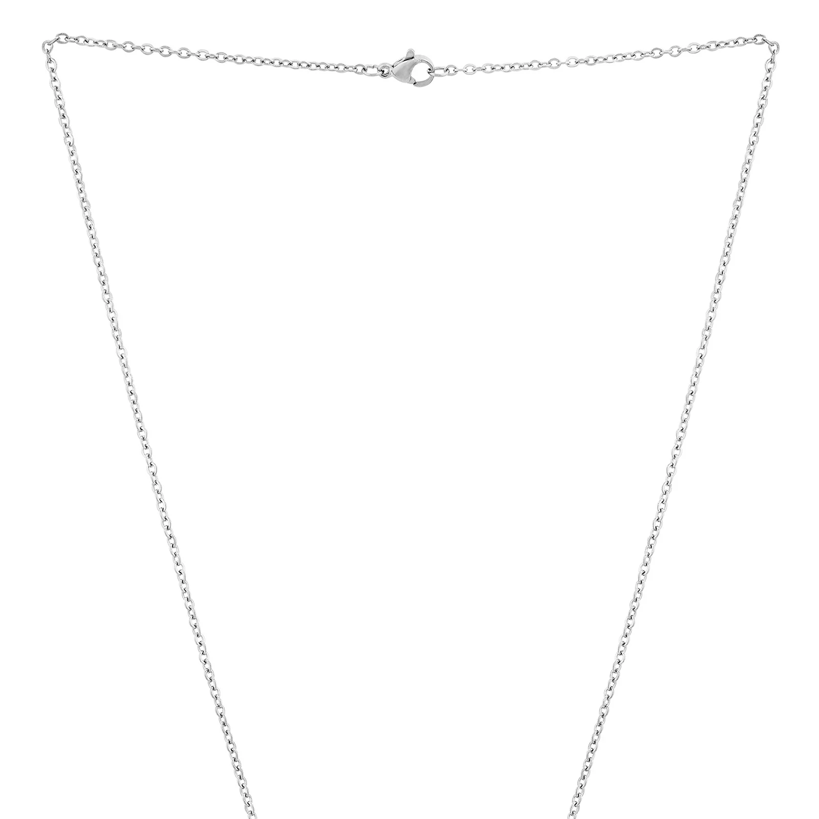 Hustle Silver Women's Round Mantra Necklace - Image 5