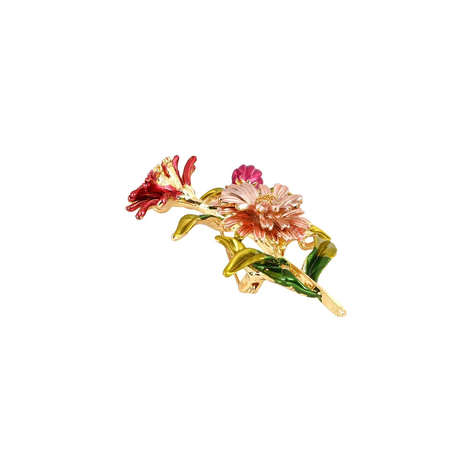 Idylla Powder Pink Floral Brooch - Image 4