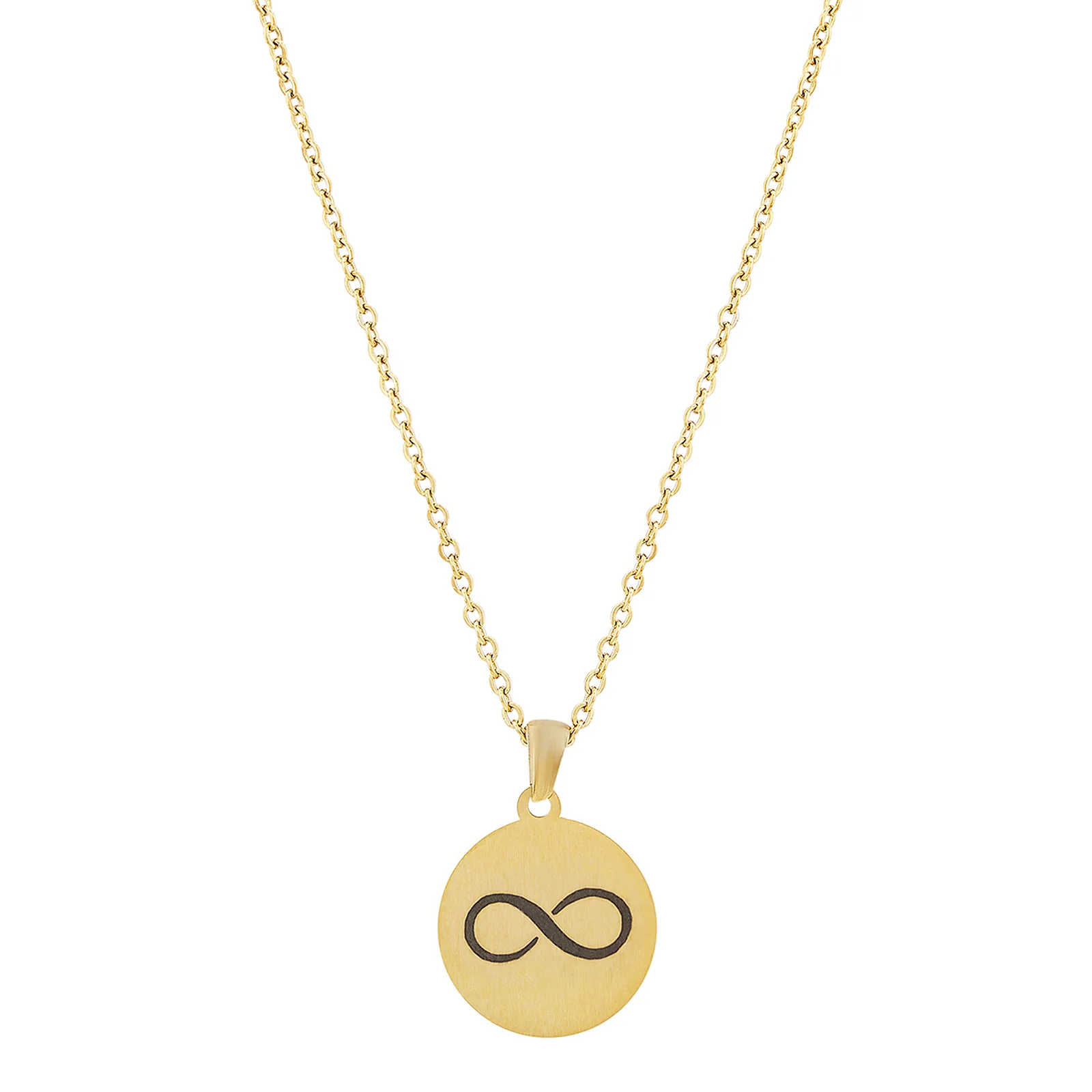 Infinity Gold Women's Round Mantra Necklace - Image 5