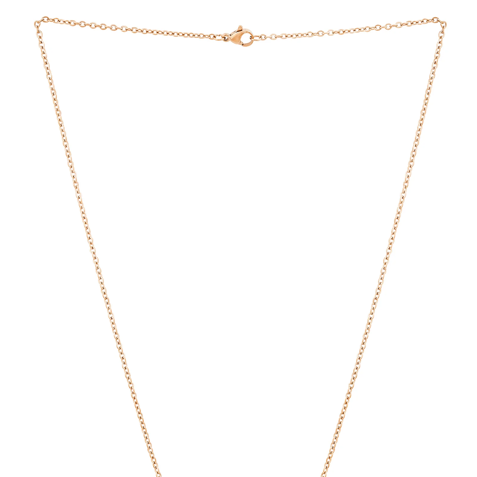 Infinity Rose Gold Women's Round Mantra Necklace - Image 4