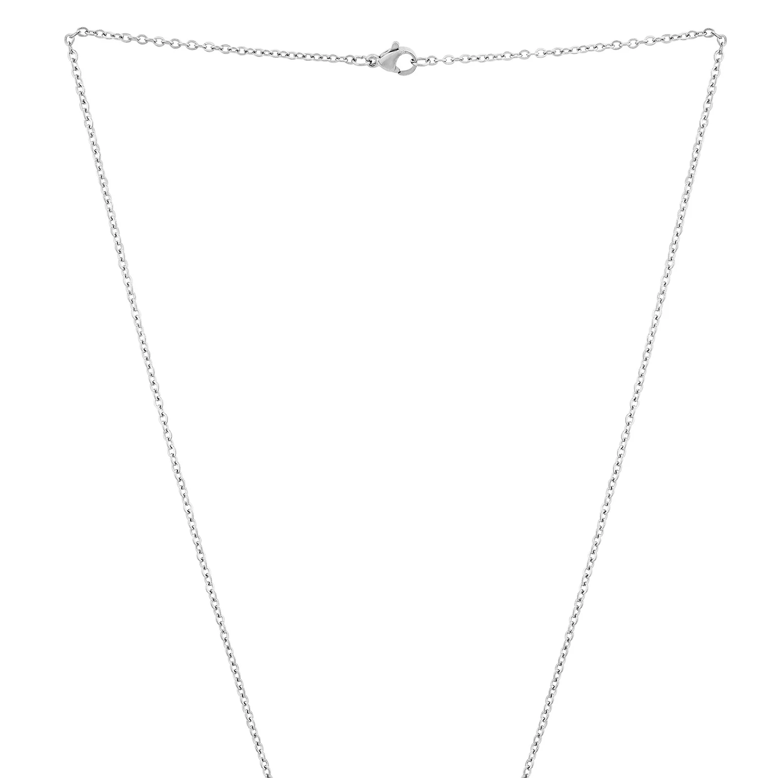 Infinity Silver Women's Round Mantra Necklace - Image 4