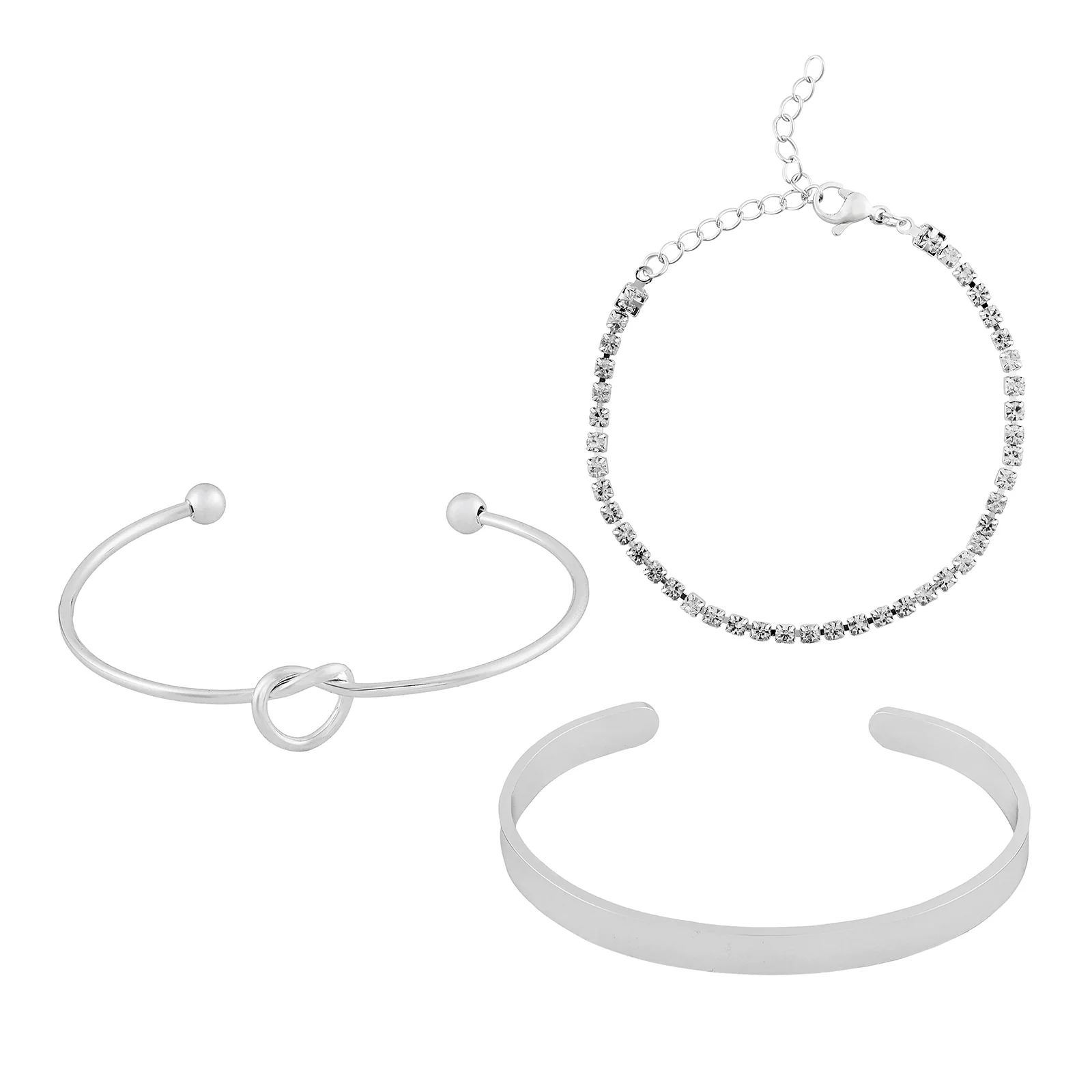Ismira Silver Love Bracelet Set - Image 3