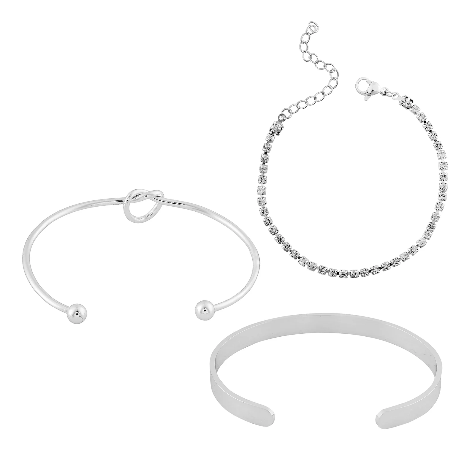 Ismira Silver Love Bracelet Set - Image 5