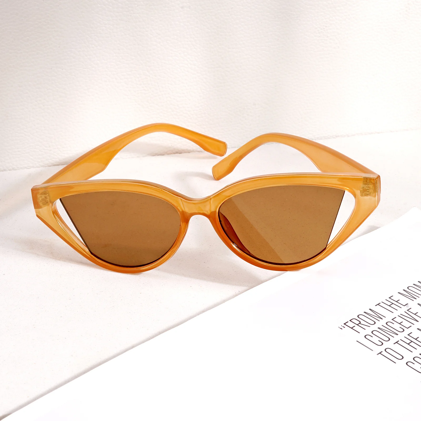 Italiaa Orange Cat Eye Sunglasses