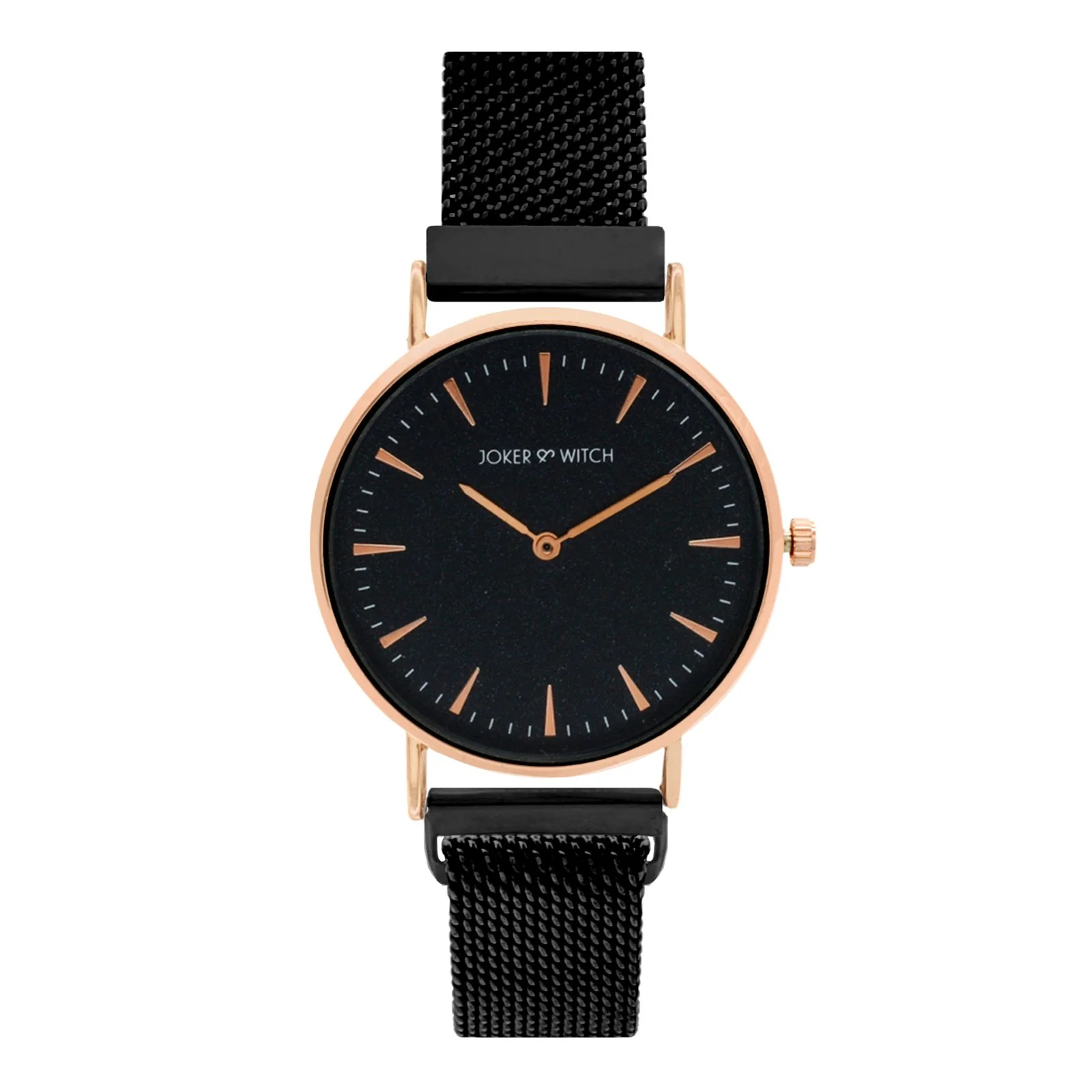 Ivy Rose Gold Black Medium Dial Magnetic Strap Women's Watch