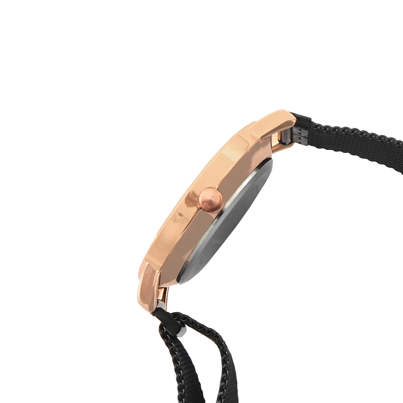 Ivy Rose Gold Black Medium Dial Magnetic Strap Women's Watch - Image 5