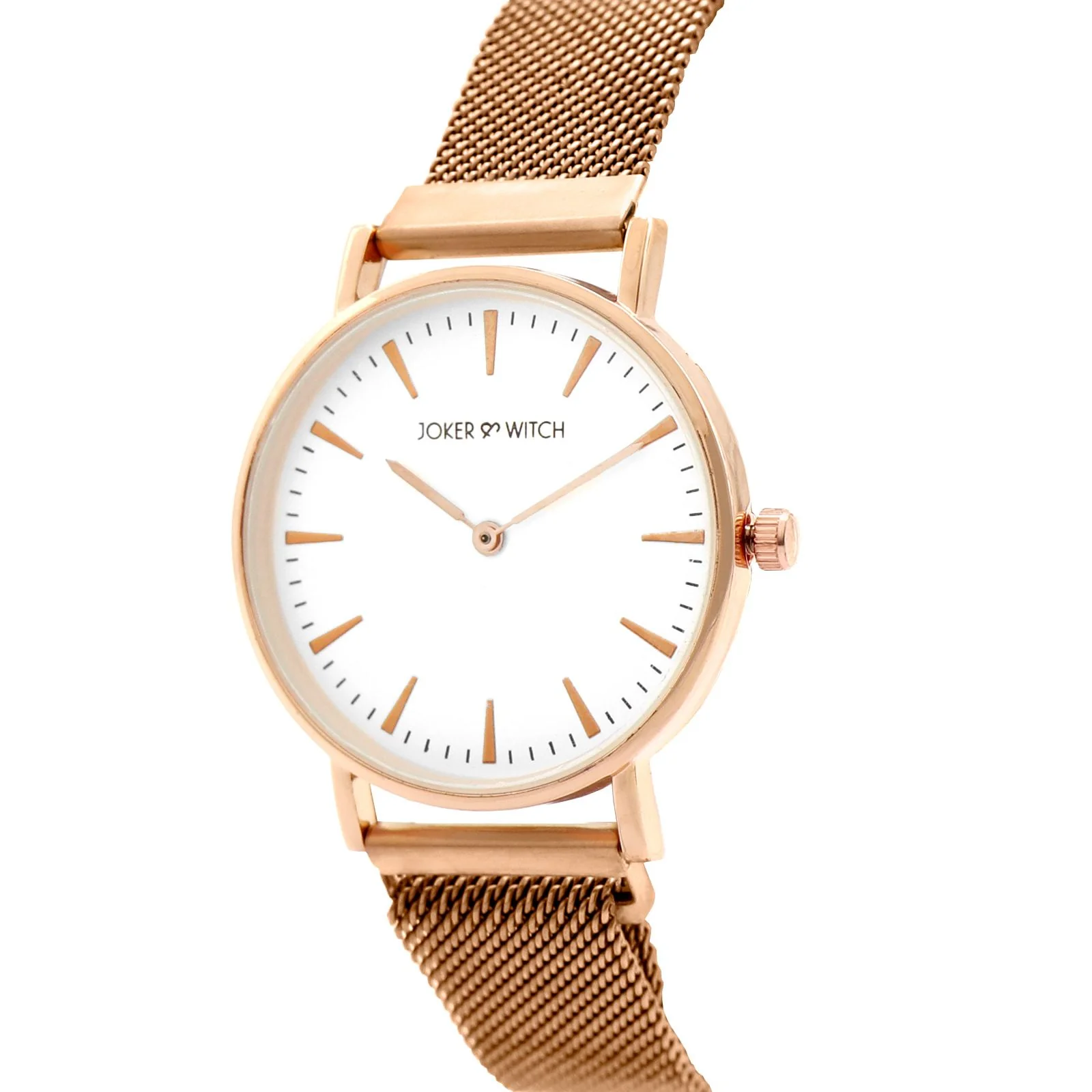 Ivy White Medium Dial Rose Gold Magnetic Strap Women's Watch - Image 2