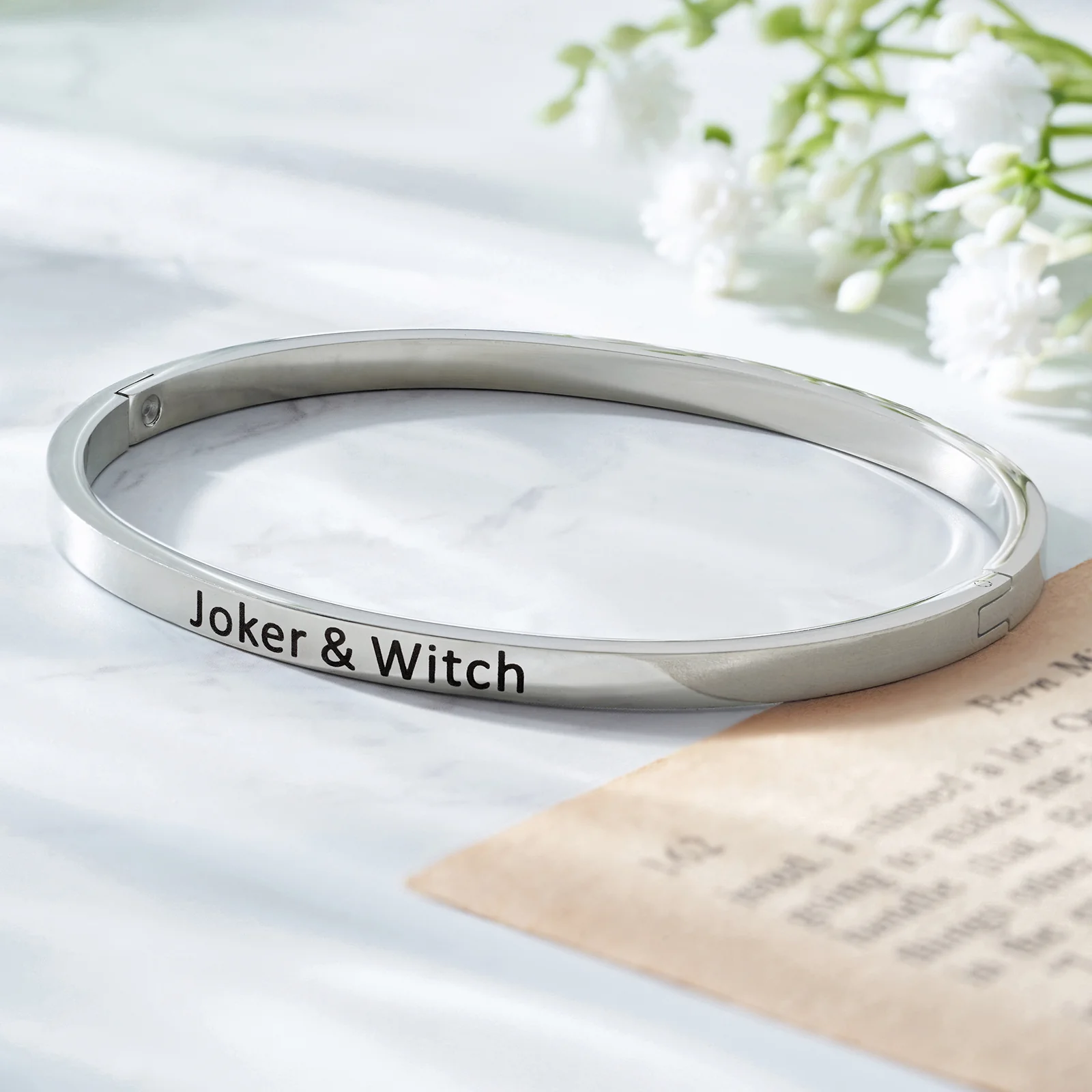 Joker & Witch Silver Mantra Band