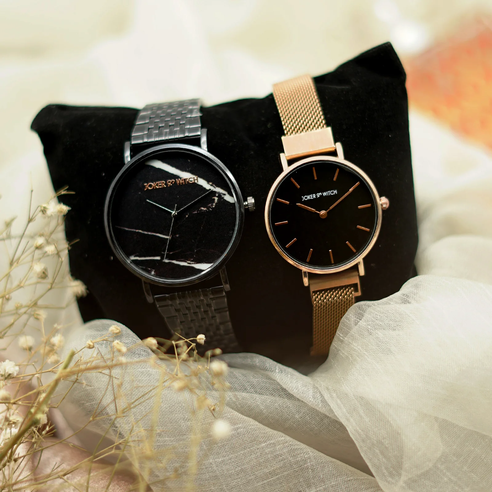 Jonathan and Nancy Wheeler Couple Watches