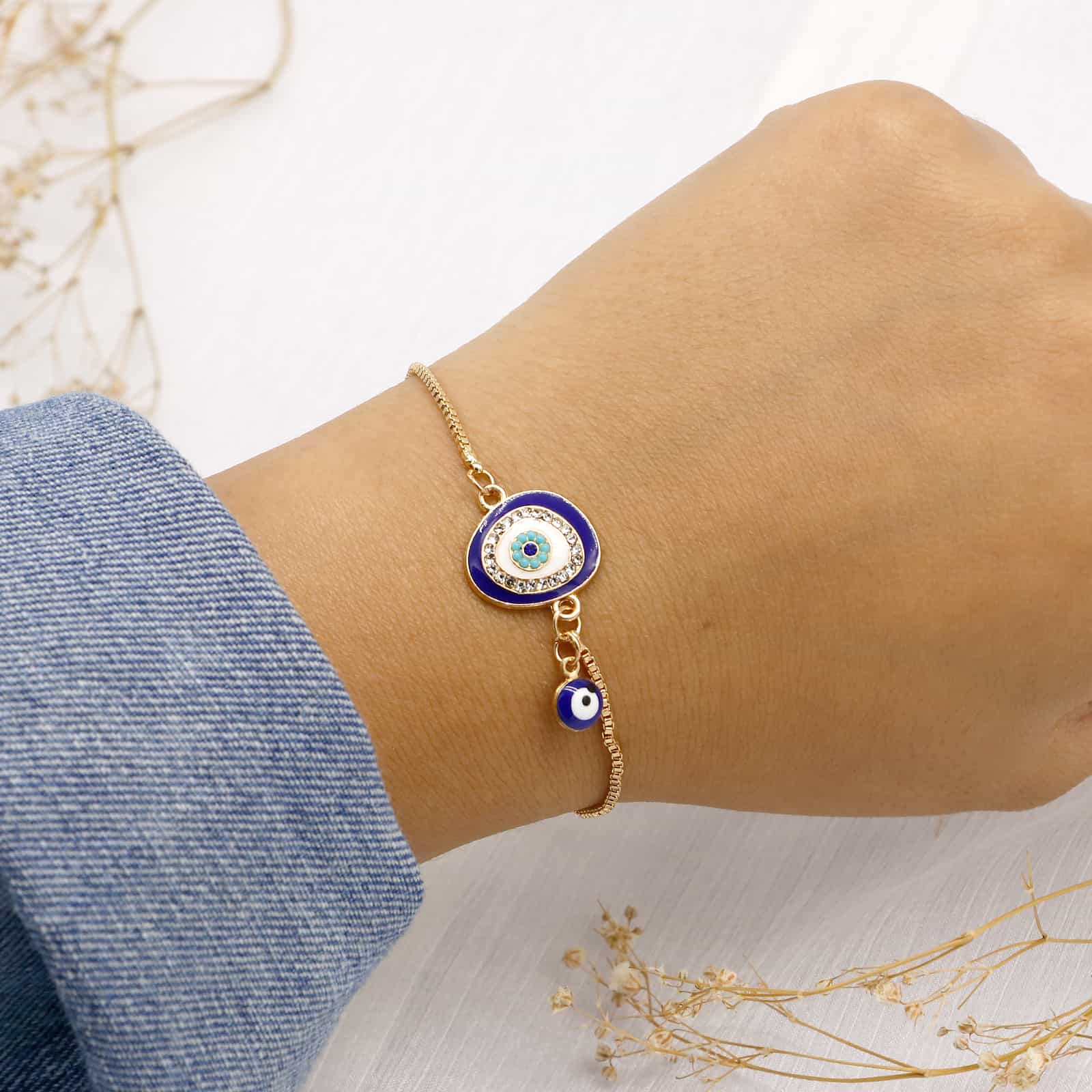 Julia Evil Eye Gold Bracelet