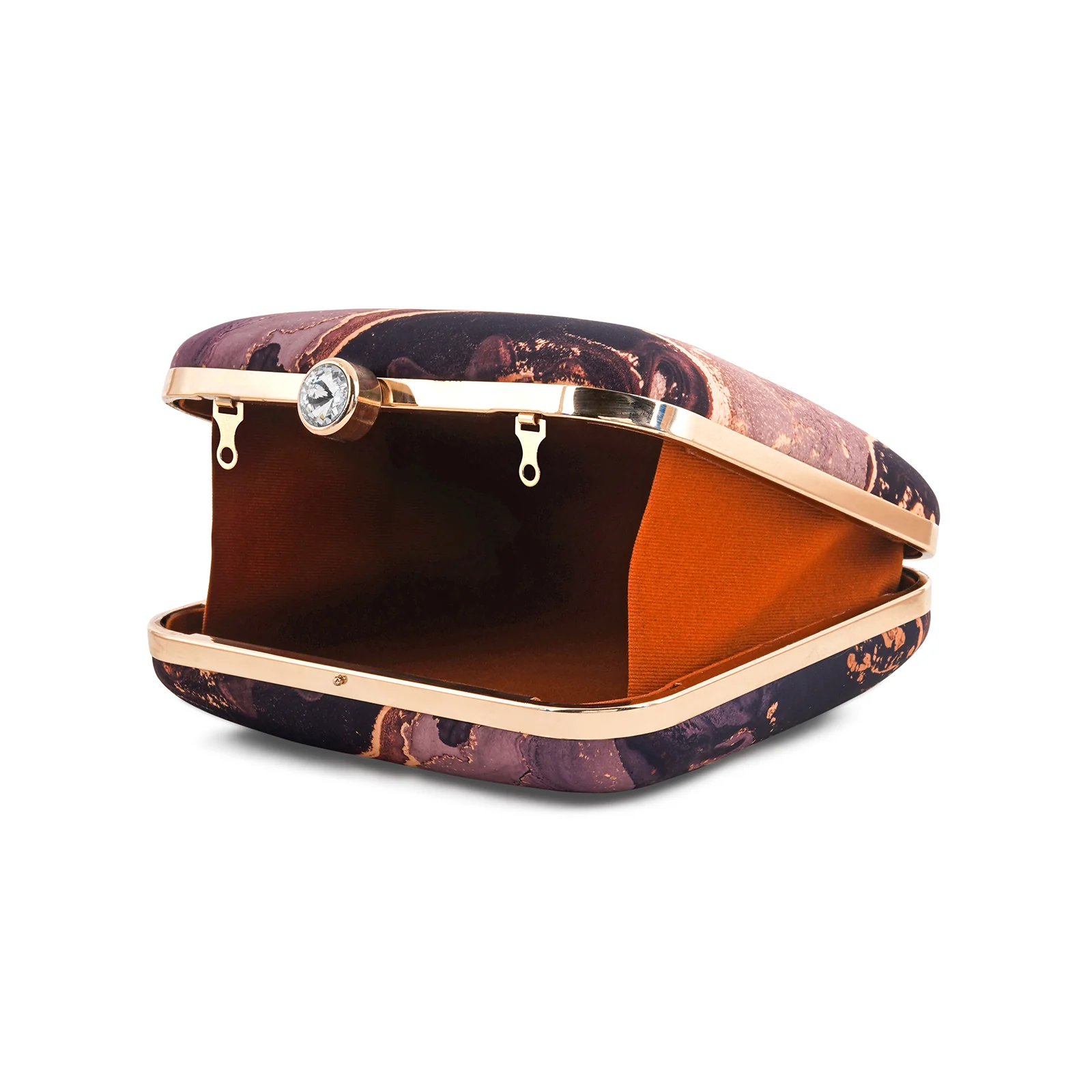 Kahlua Stardust Pink And Purple Printed Clutch - Image 7
