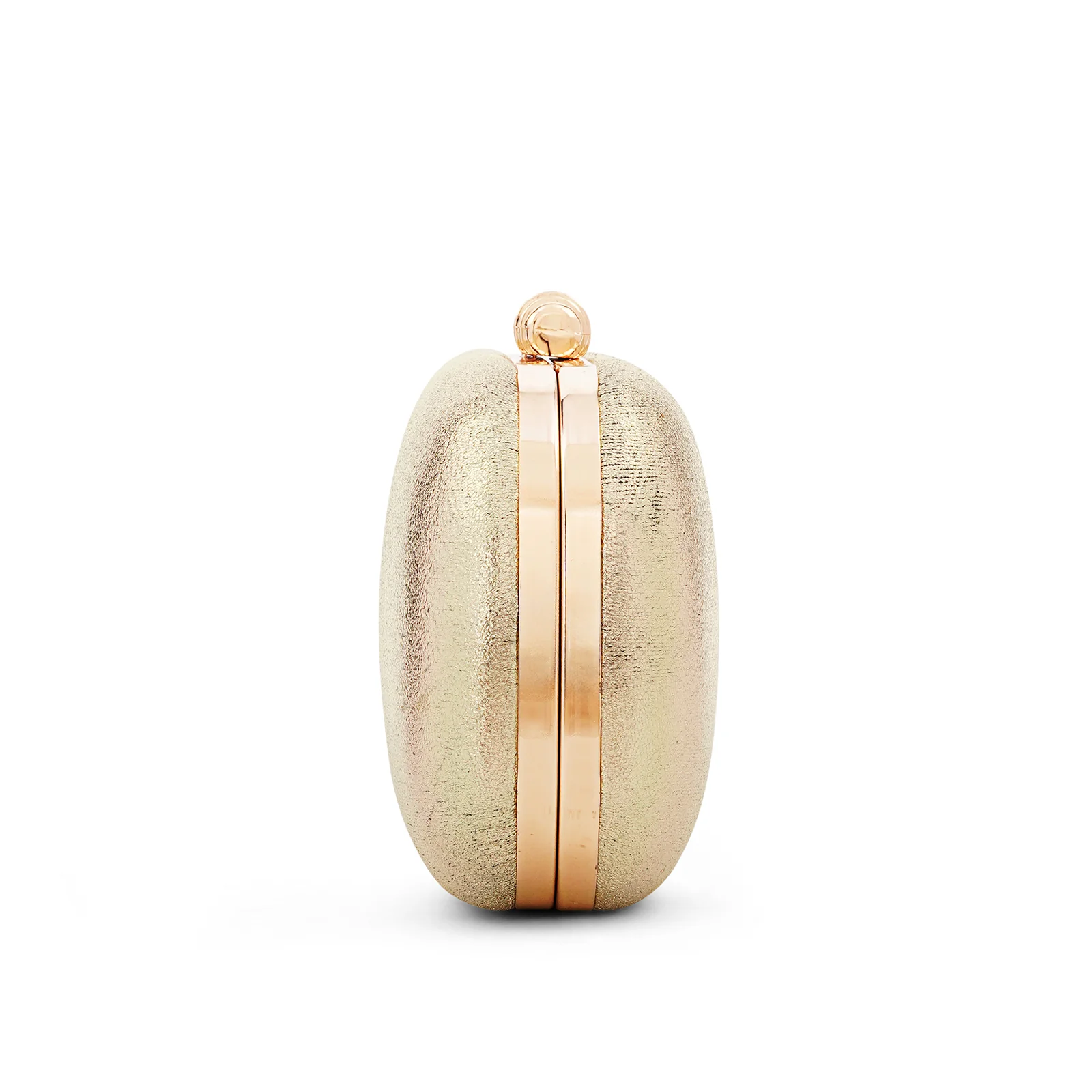 Kathleen Shimmery Gold Metallic Clutch - Image 6