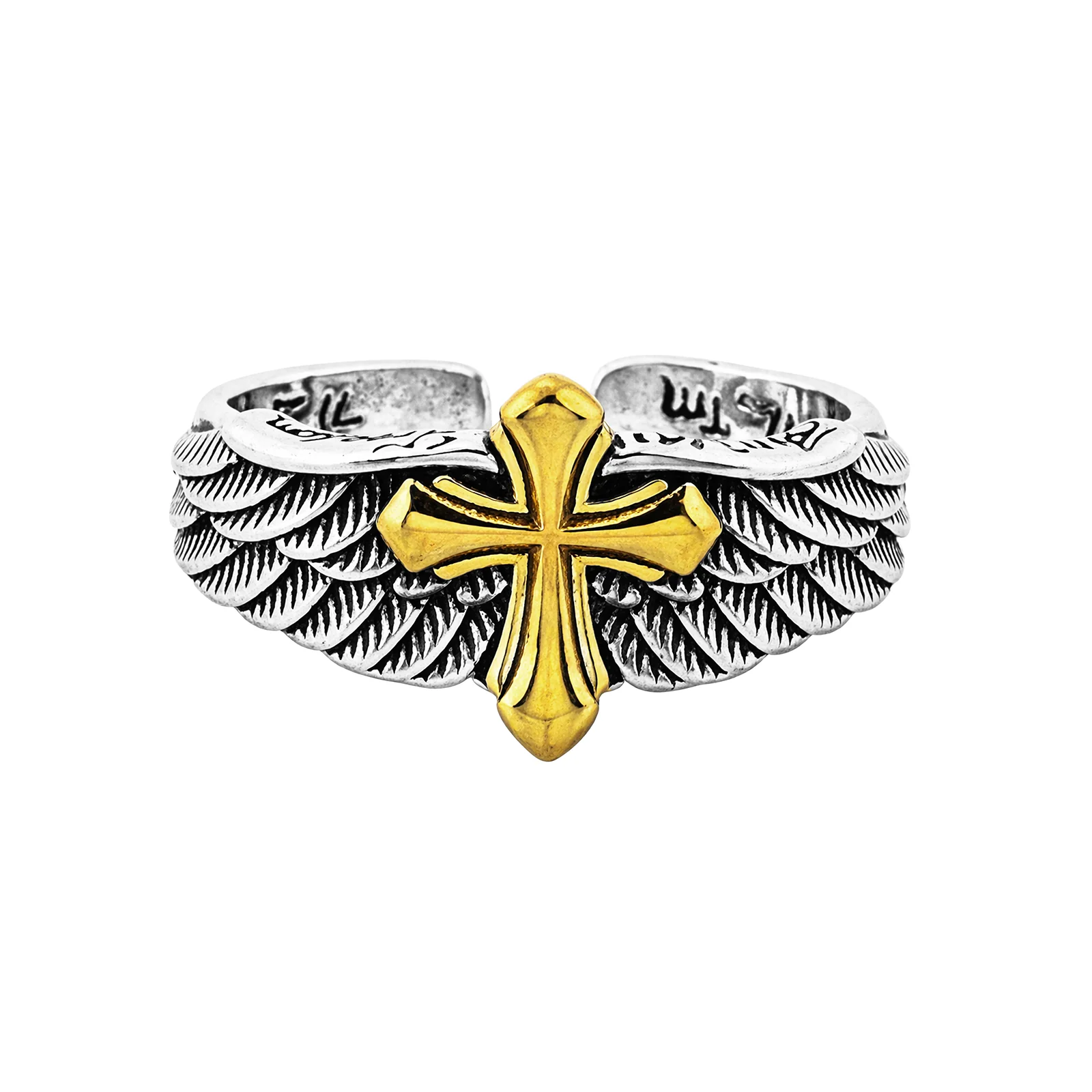 Keaton Men's Silver & Gold RIng - Image 3