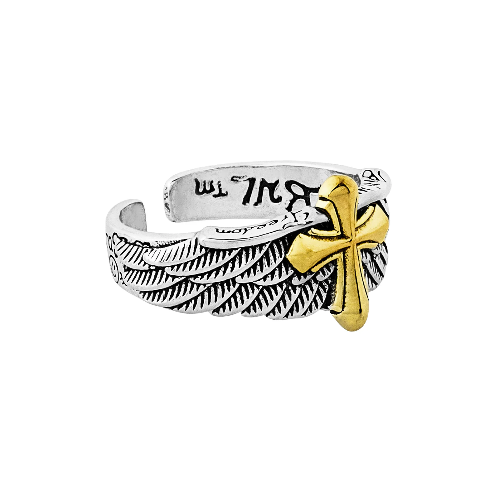 Keaton Men's Silver & Gold RIng - Image 4