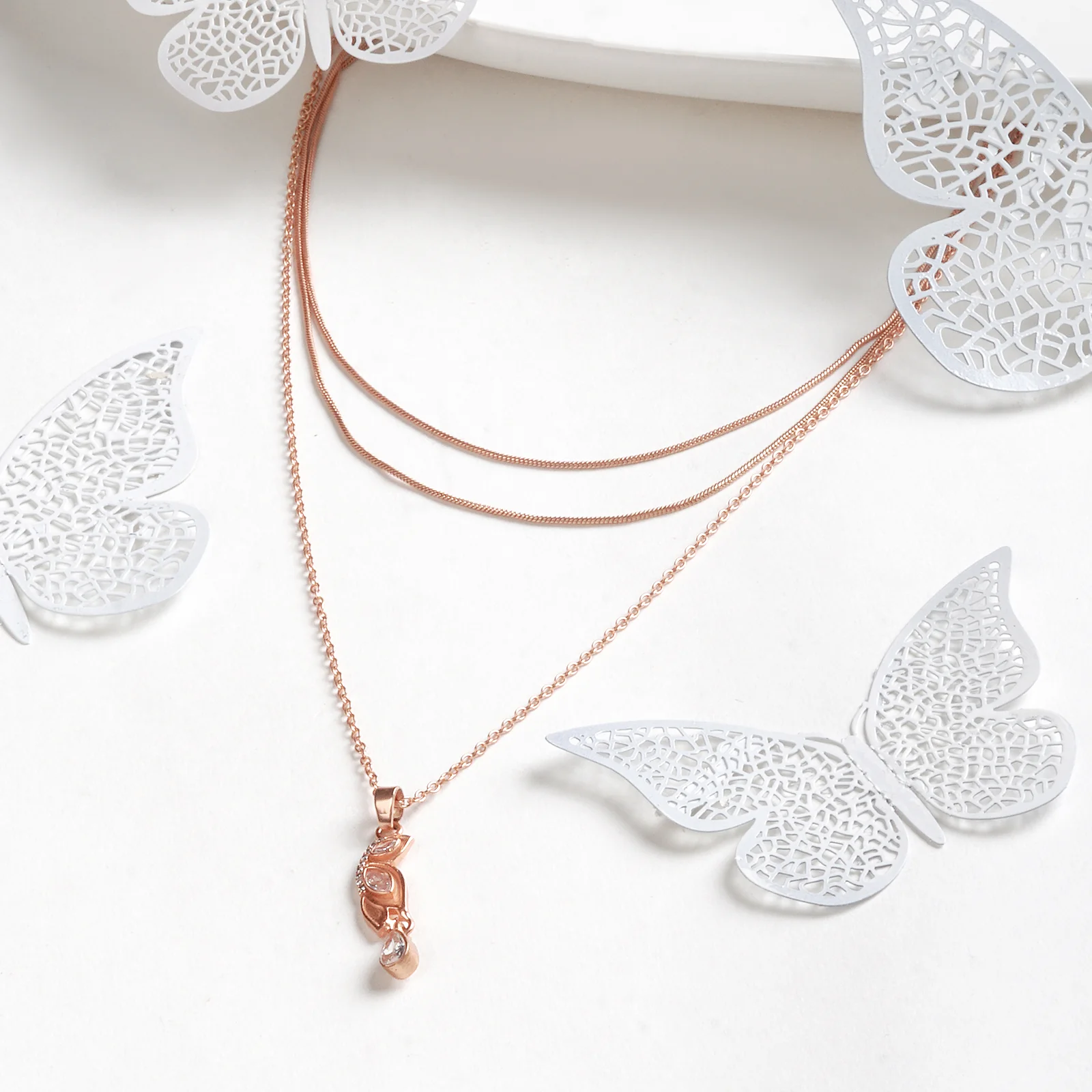 Kimana Rosegold Pendant Chain - Image 2
