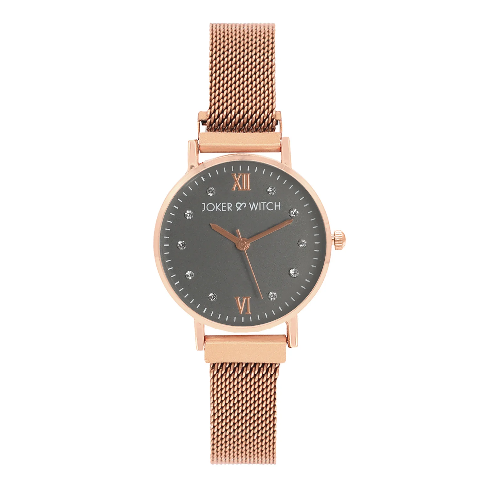 Mini Lexi Grey Small Dial Rose Gold Magnetic Strap Women's Watch