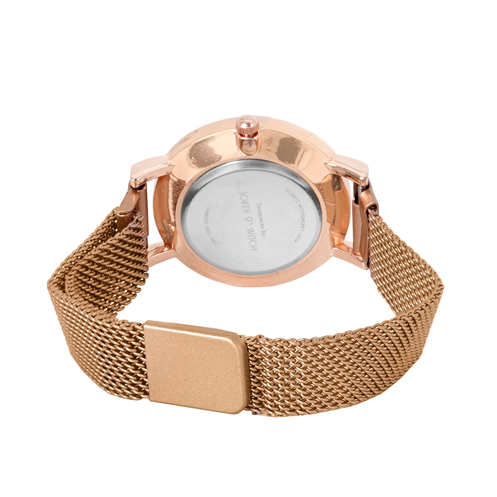 Mini Lexi Grey Small Dial Rose Gold Magnetic Strap Women's Watch - Image 4