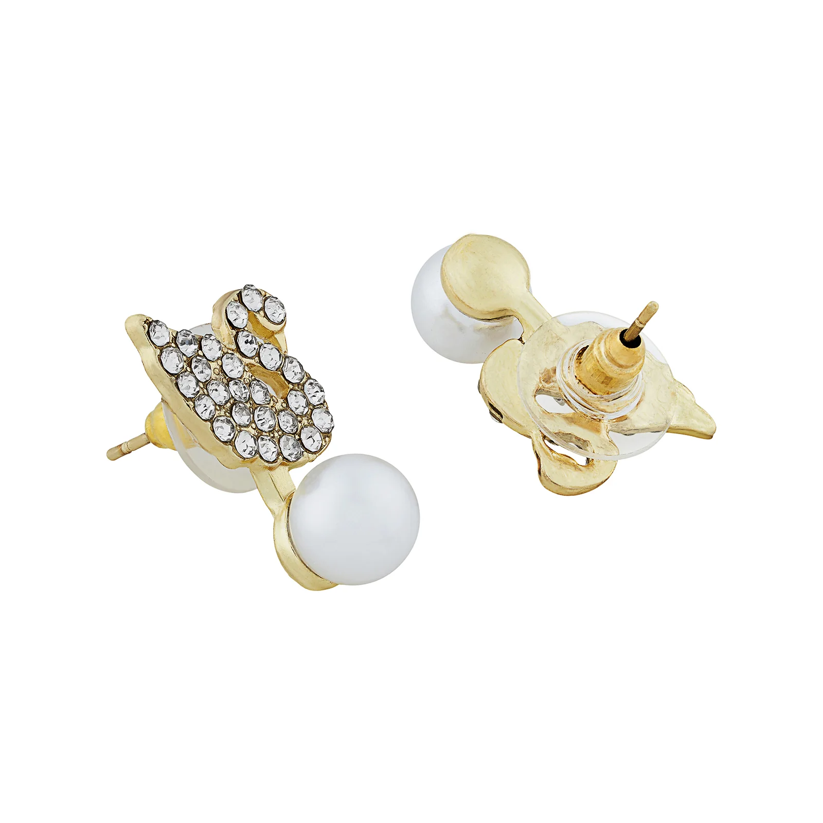 Lil’ Swan Gold Animal Earrings - Image 5