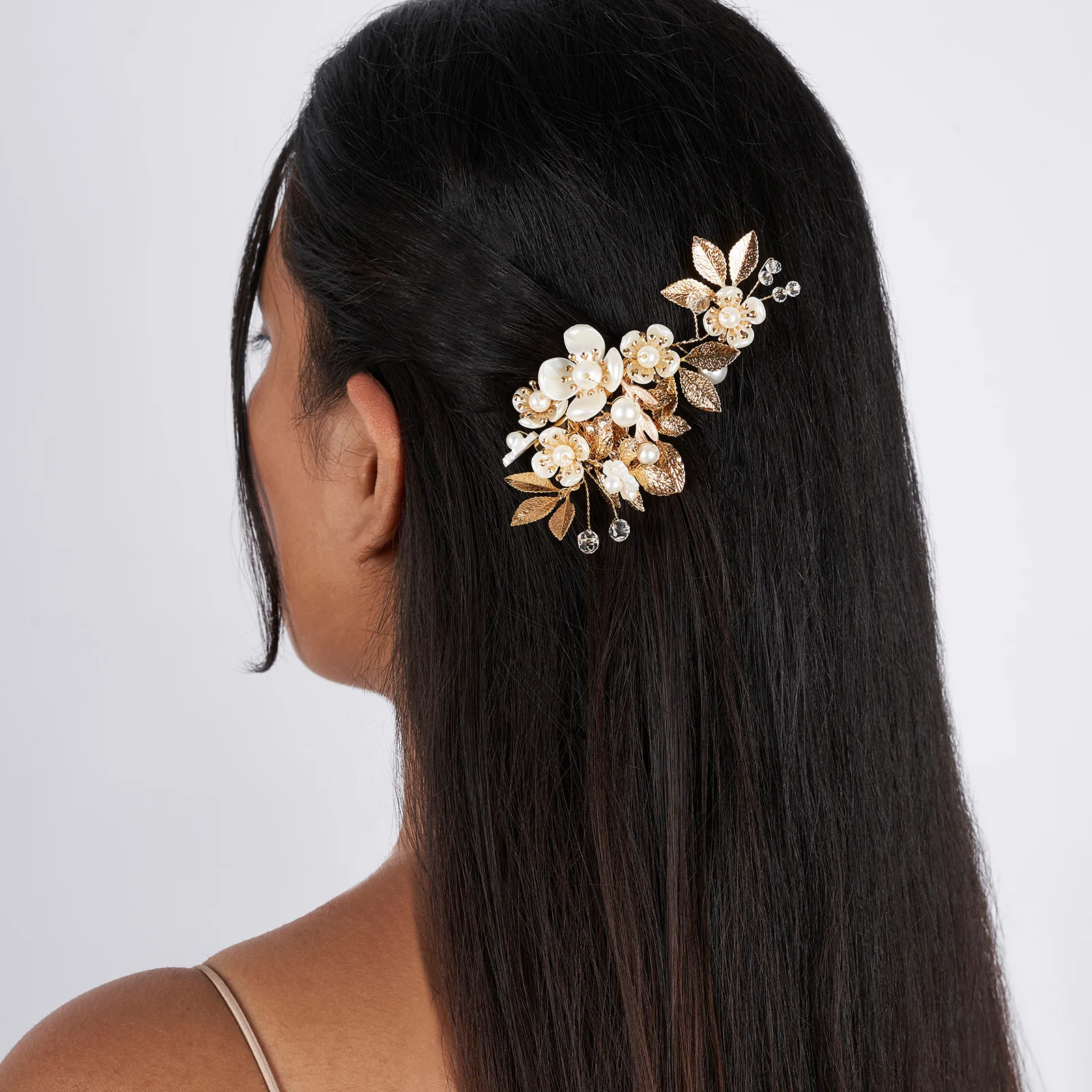Lilya Gold Rose Hairpin