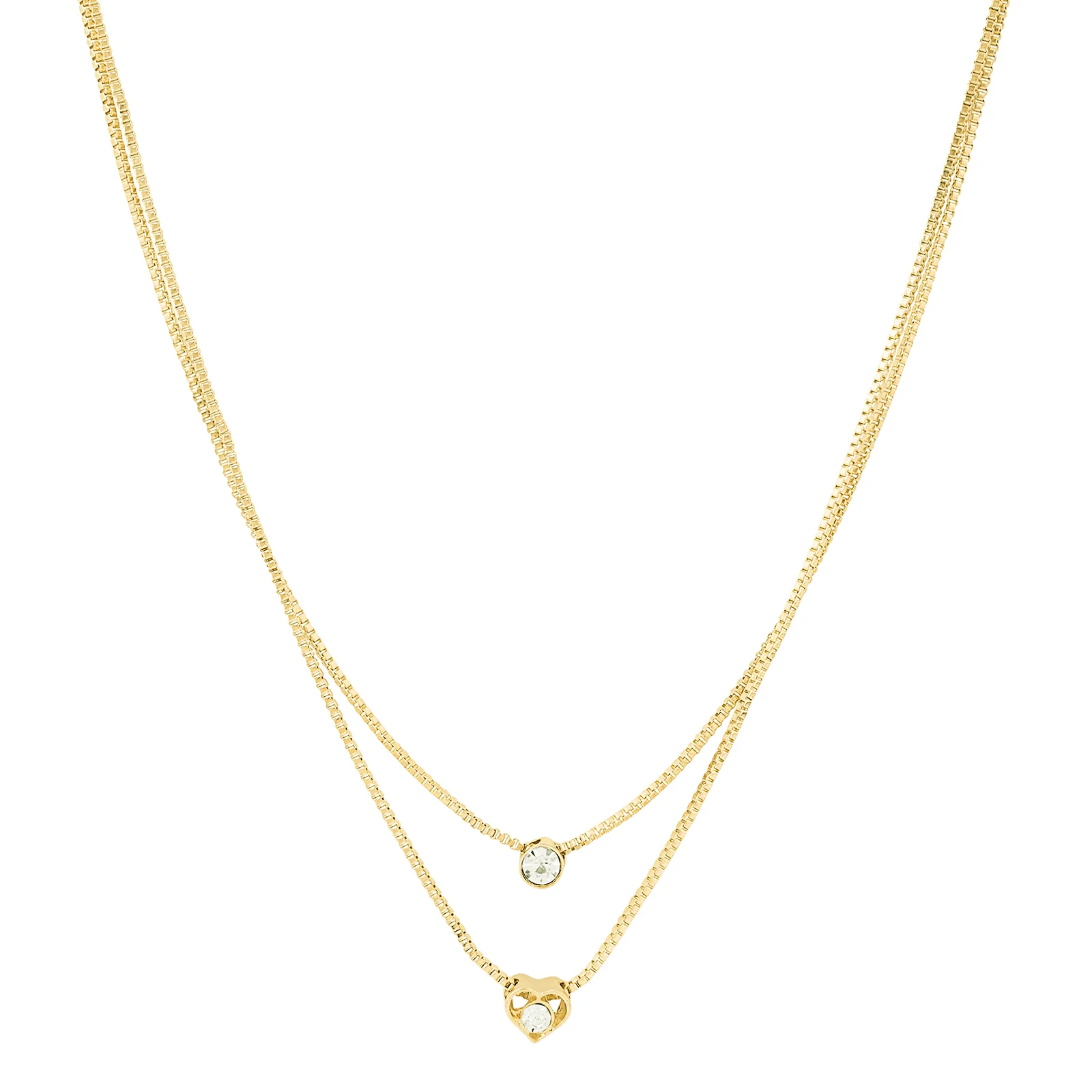 Lora Layered Gold Love Necklace - Image 3