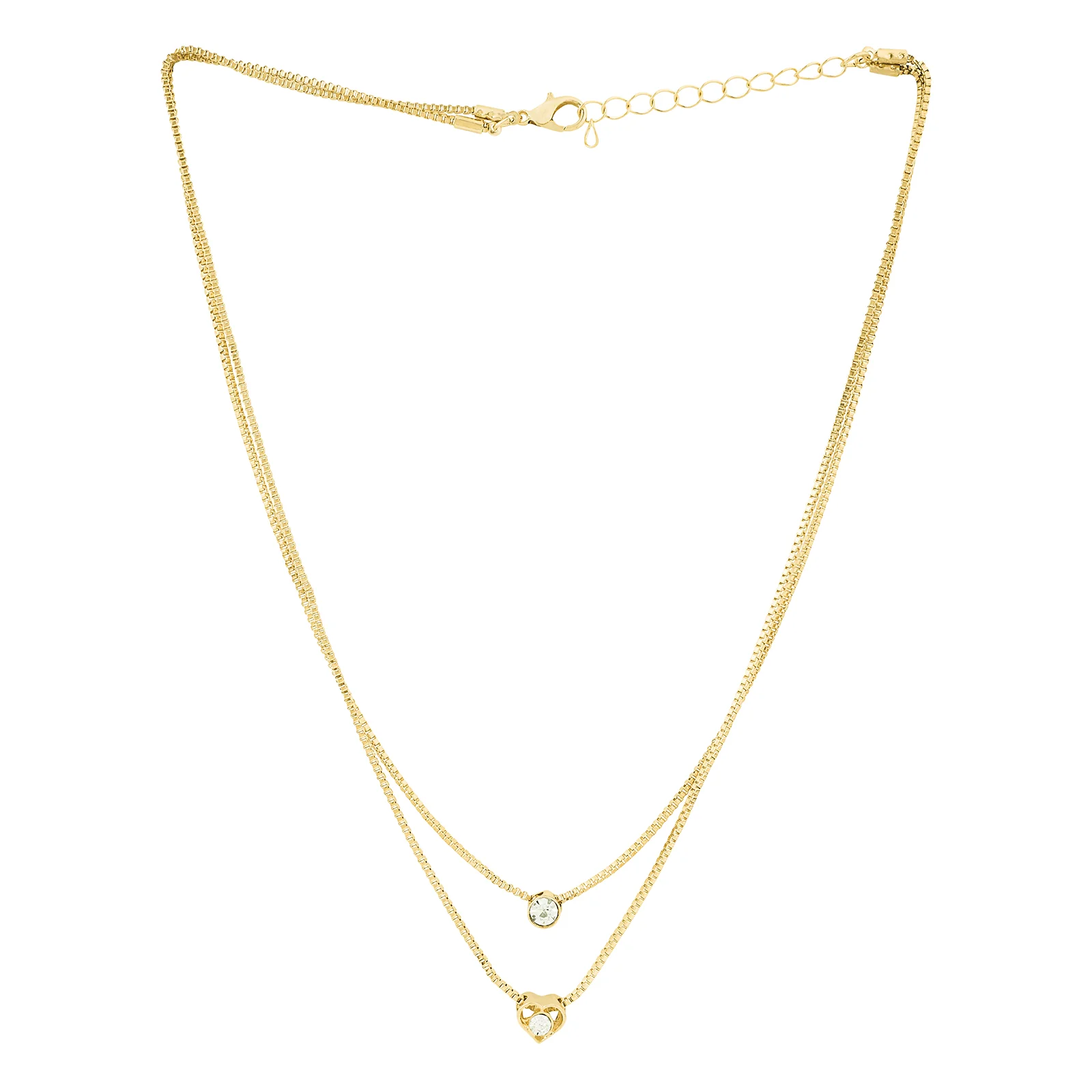 Lora Layered Gold Love Necklace - Image 4