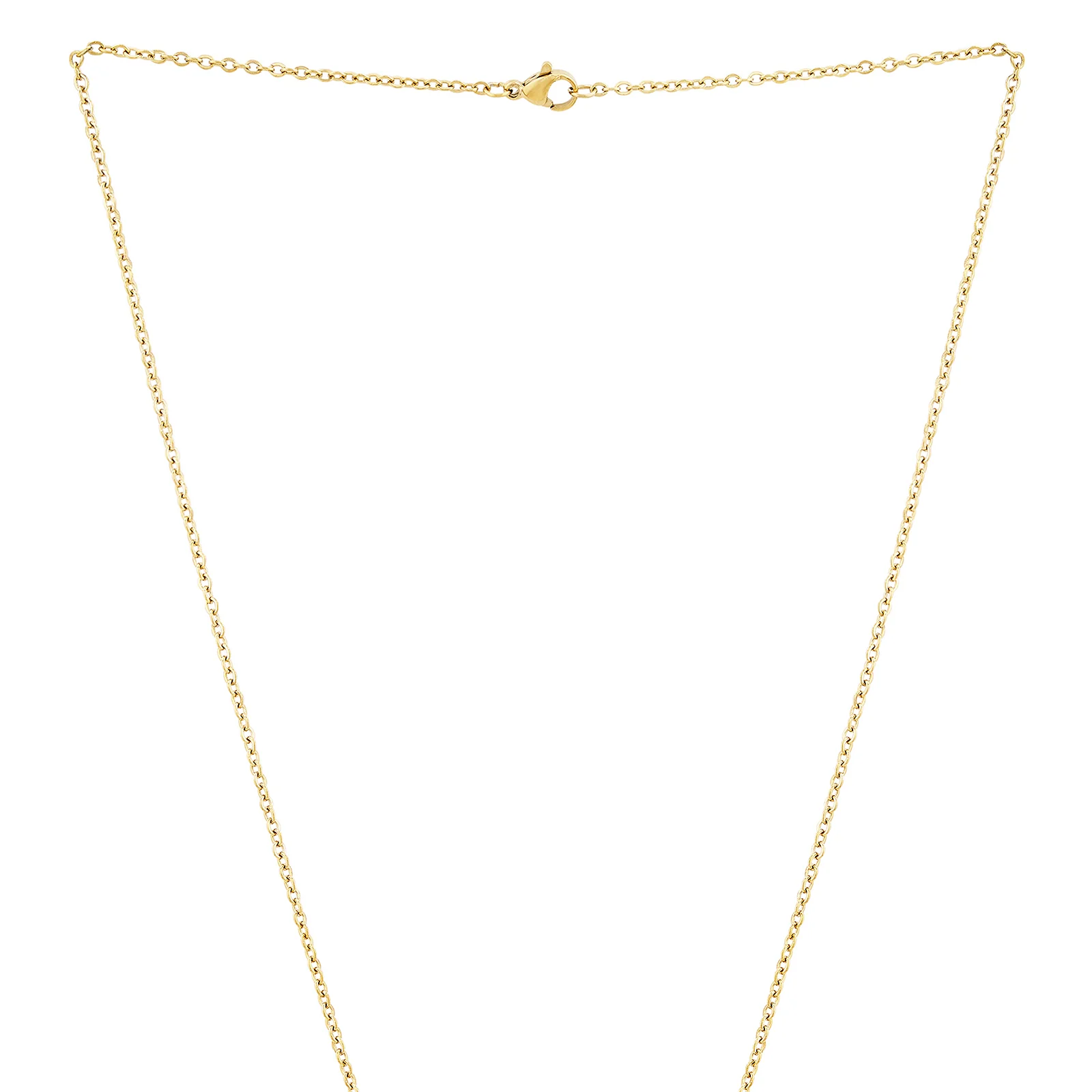 Love Gold Women's Round Mantra Necklace - Image 4
