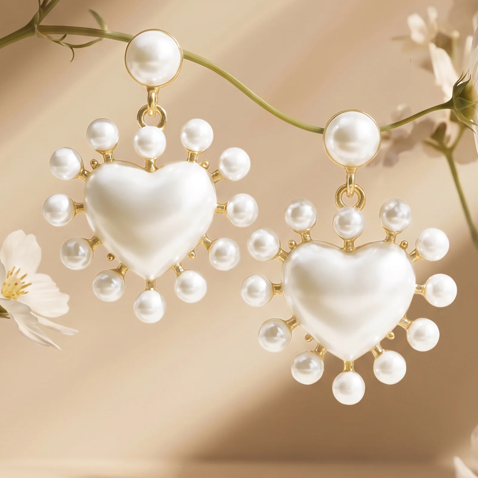 Love Pop White Earrings - Image 2