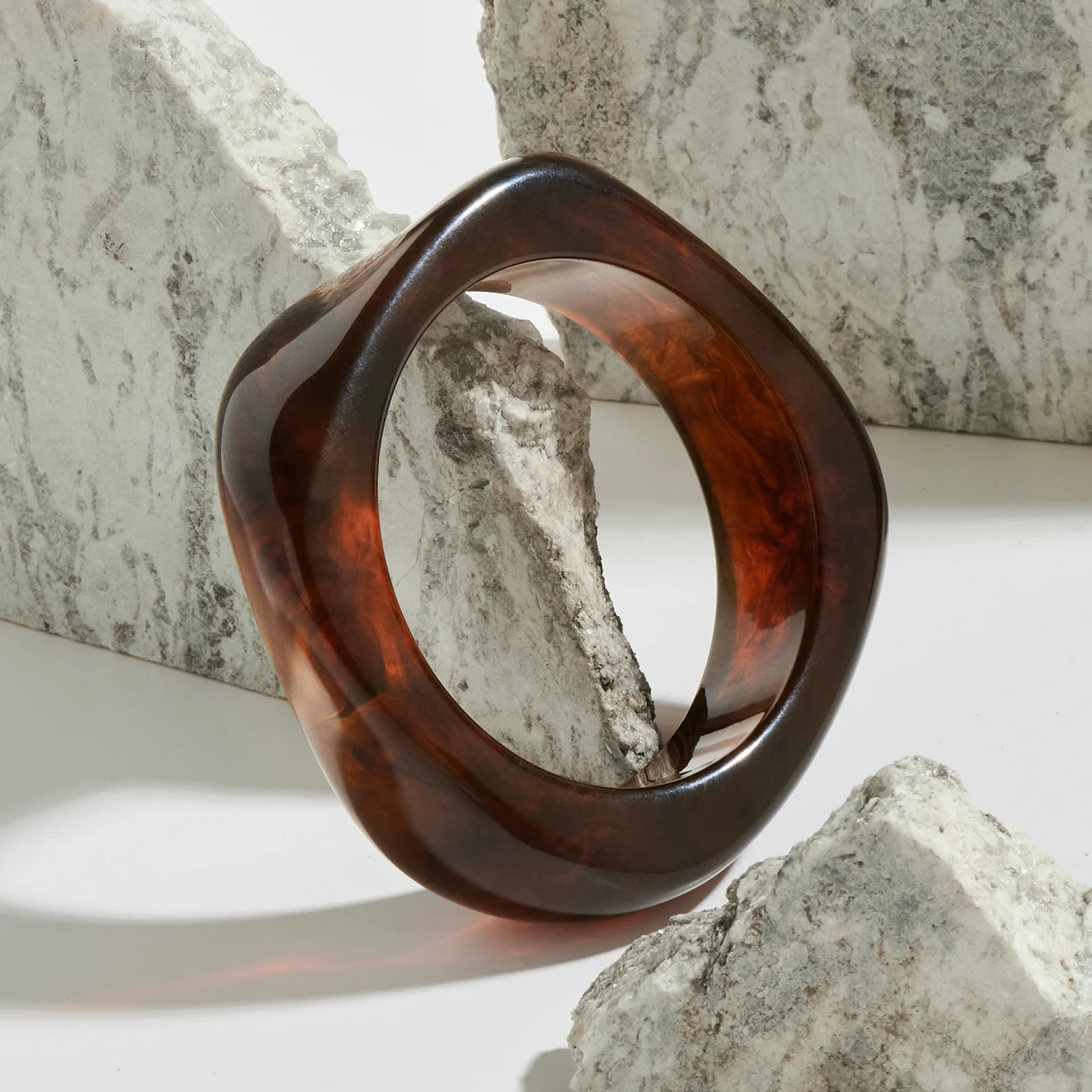 Lucéne Dark Brown Chunky Bracelet - Image 2