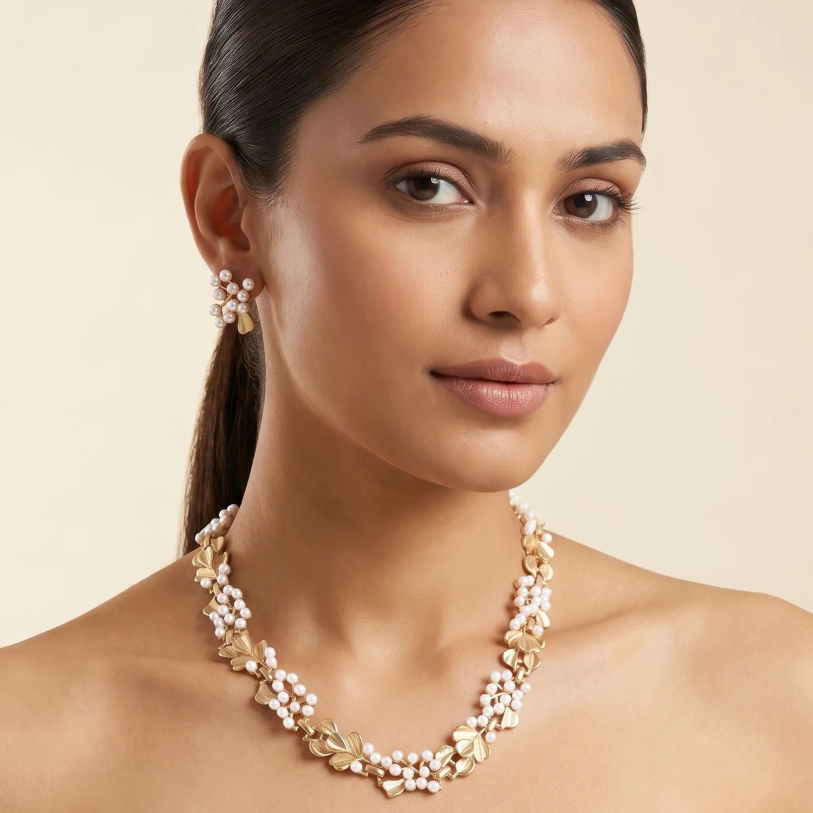 Lureva Molten Pearl Jewelry Set - Image 2