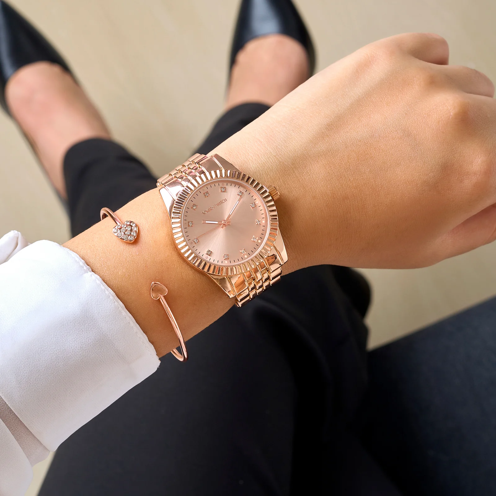 Luxe Link Watch Bracelet Stack