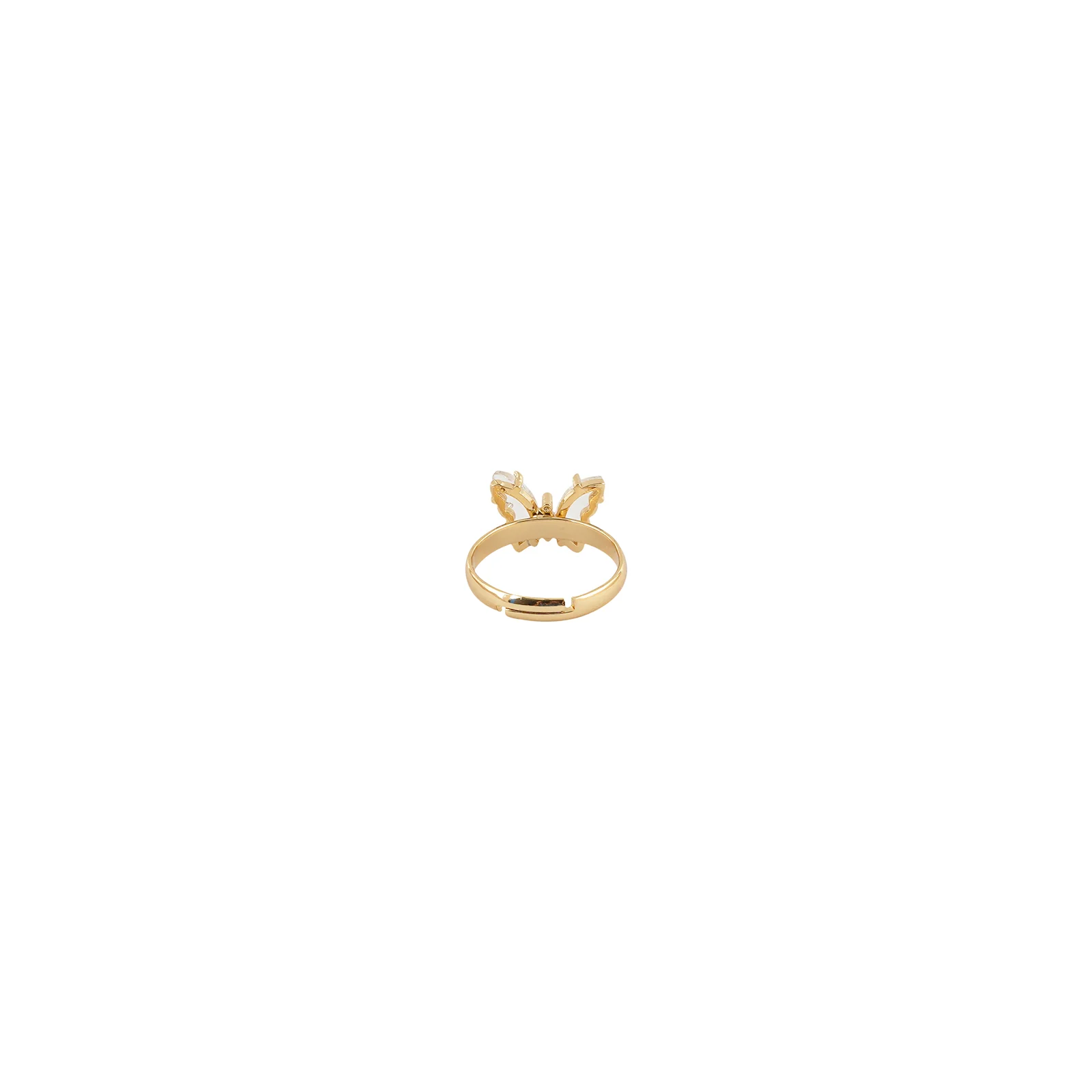 Mabel Butterfly White Stone Ring - Image 5