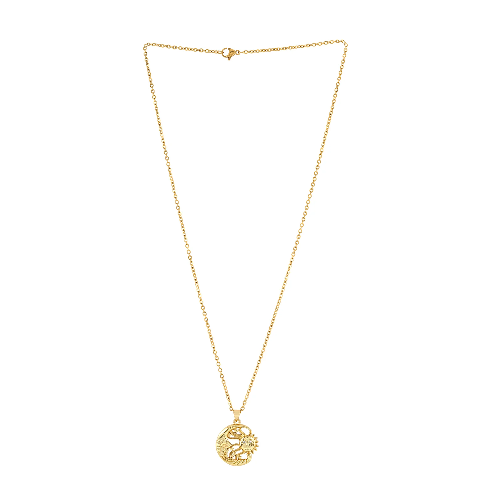 Magus Sun And Moon Gold Necklace - Image 3