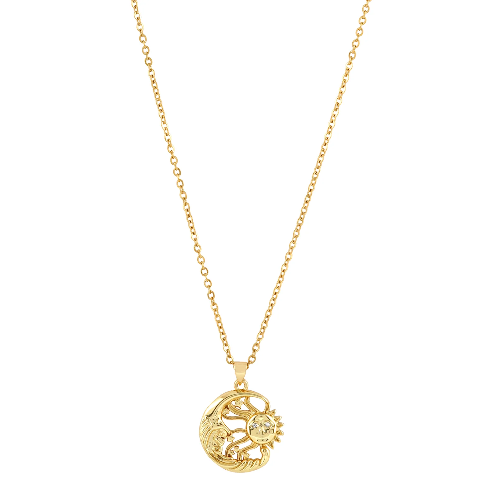 Magus Sun And Moon Gold Necklace - Image 4