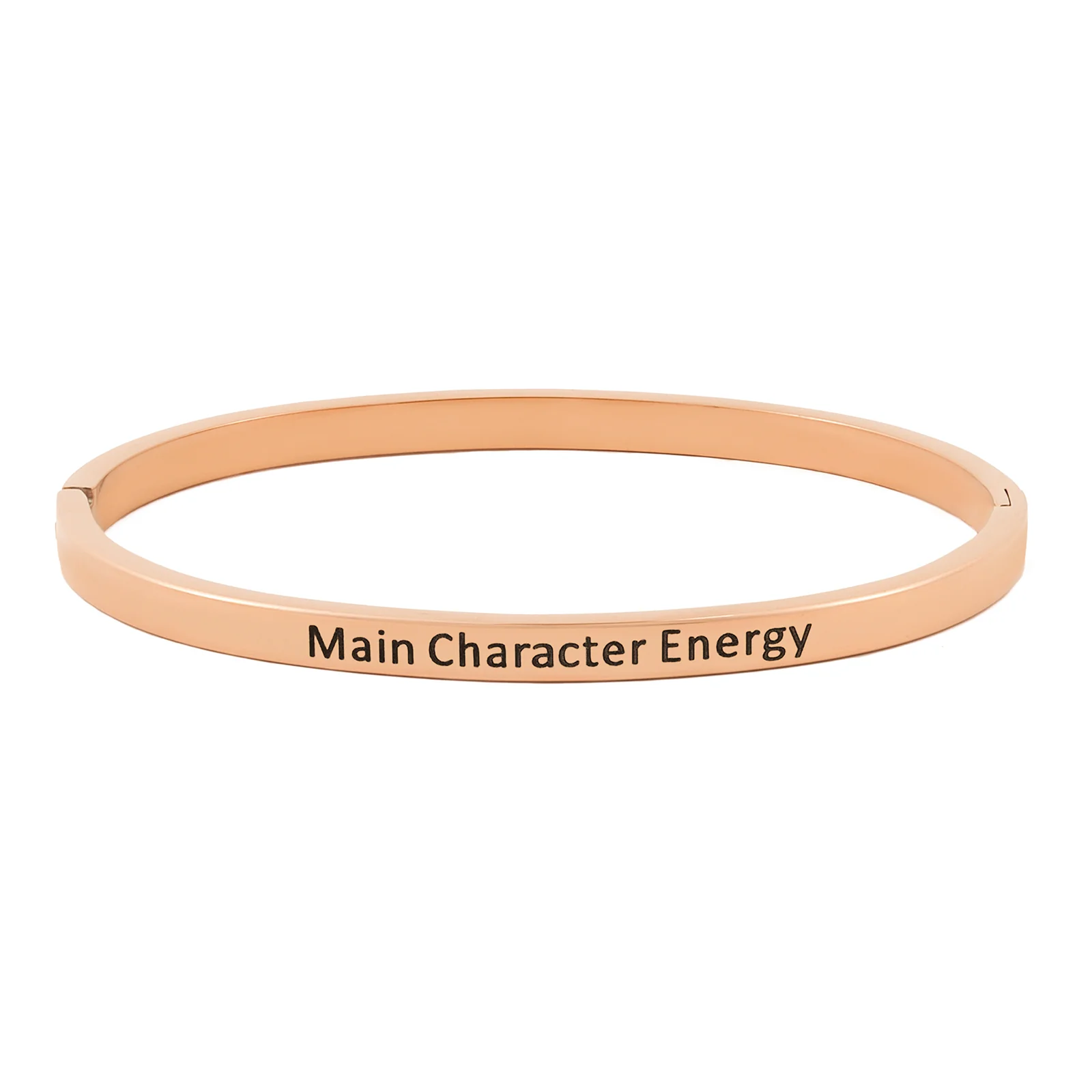 Main Character Energy Rose Gold Mantra Band - Image 3