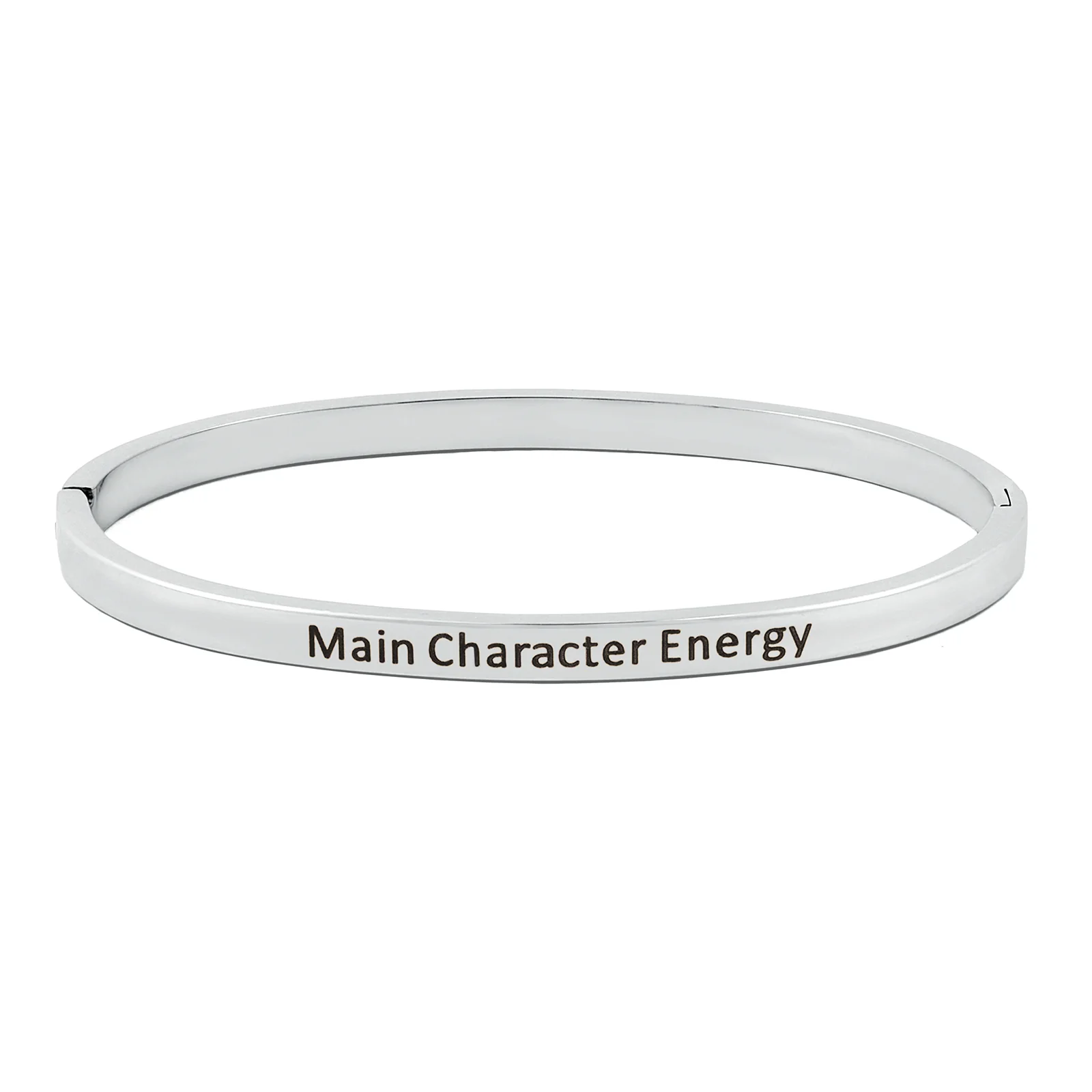 Main Character Energy Silver Mantra Band - Image 3