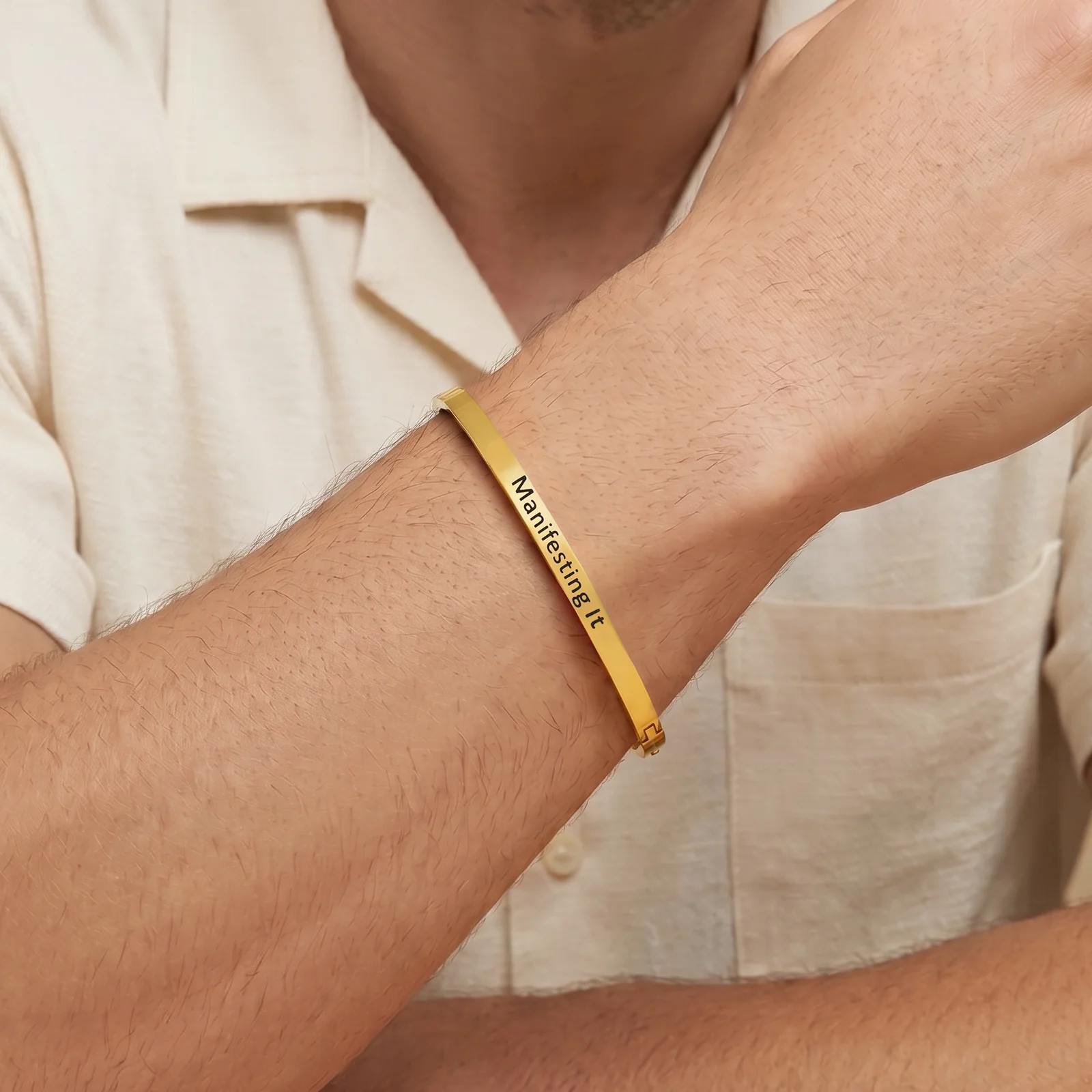 Manifesting It Gold Mantra Band - Image 3