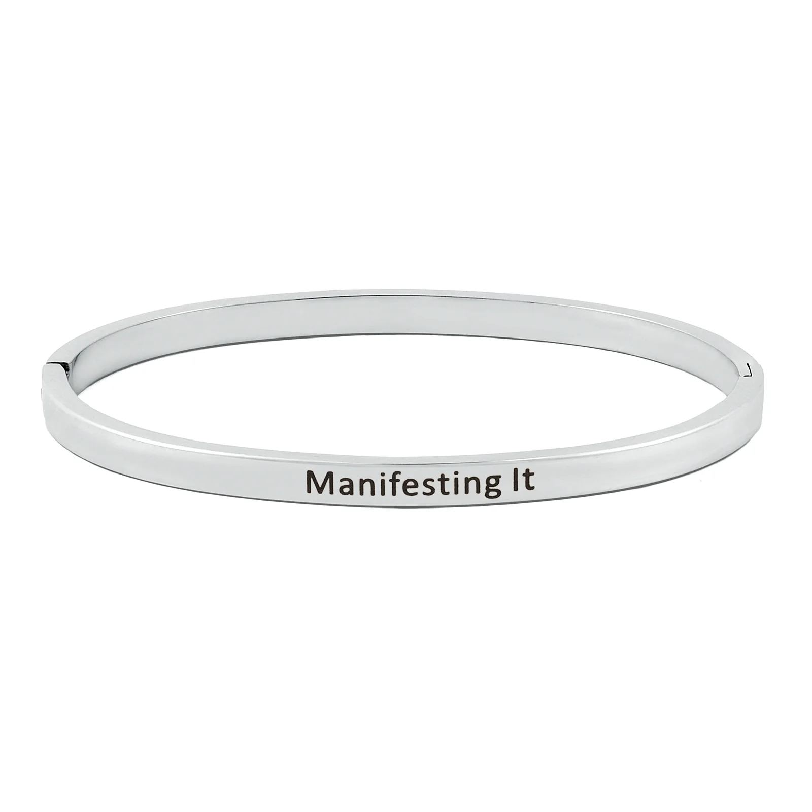 Manifesting It Silver Mantra Band - Image 4