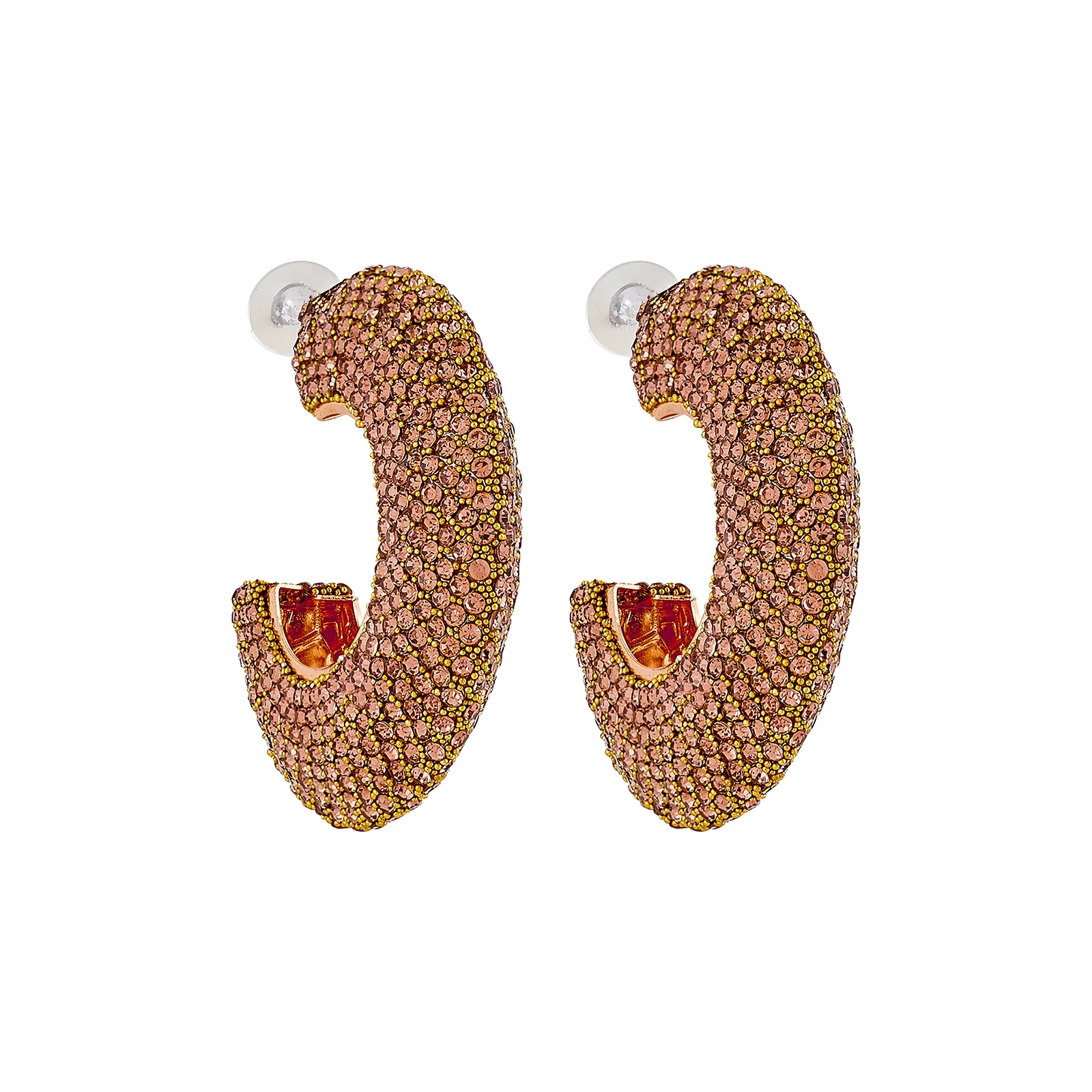 Maribel Gold Bling Earring - Image 3