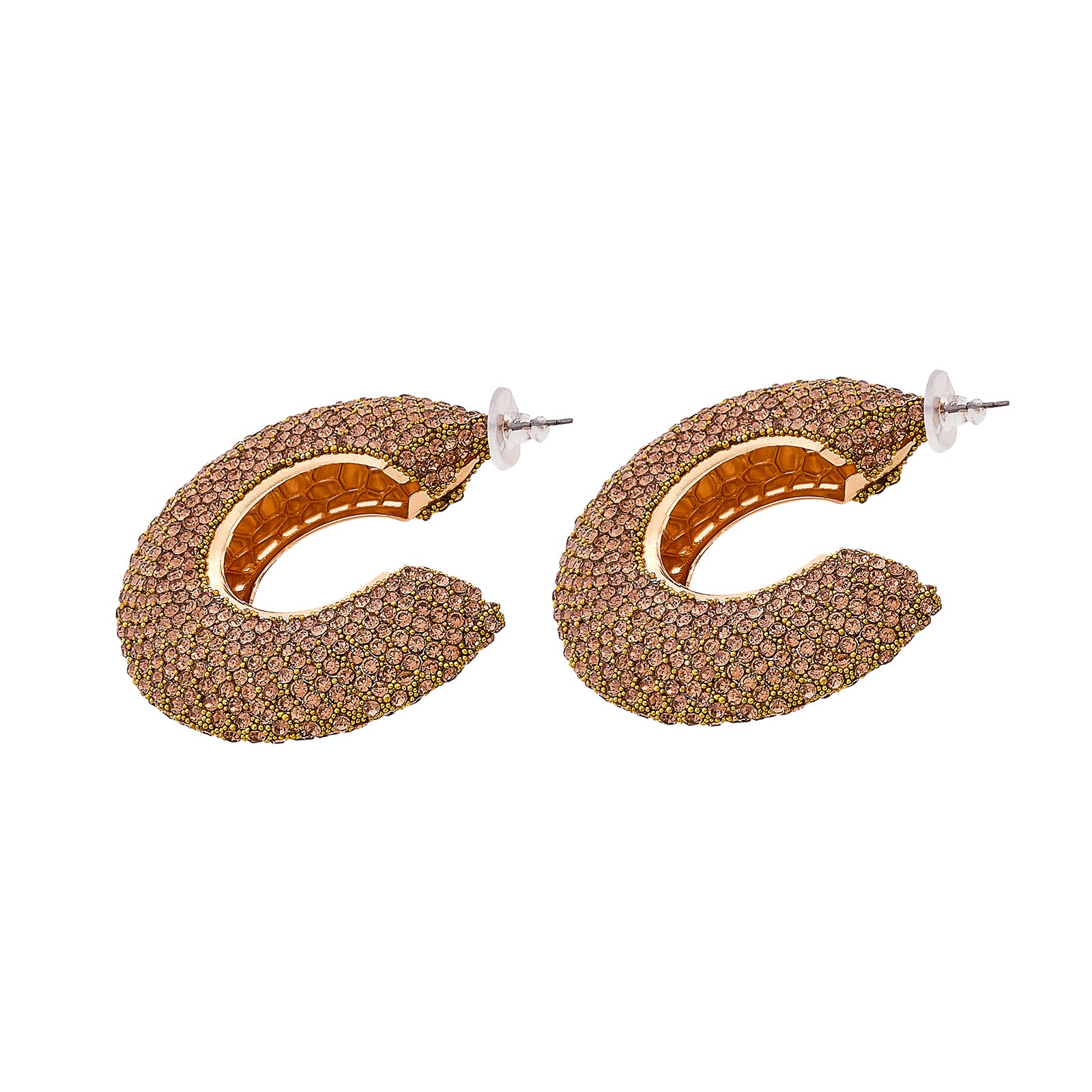 Maribel Gold Bling Earring - Image 4
