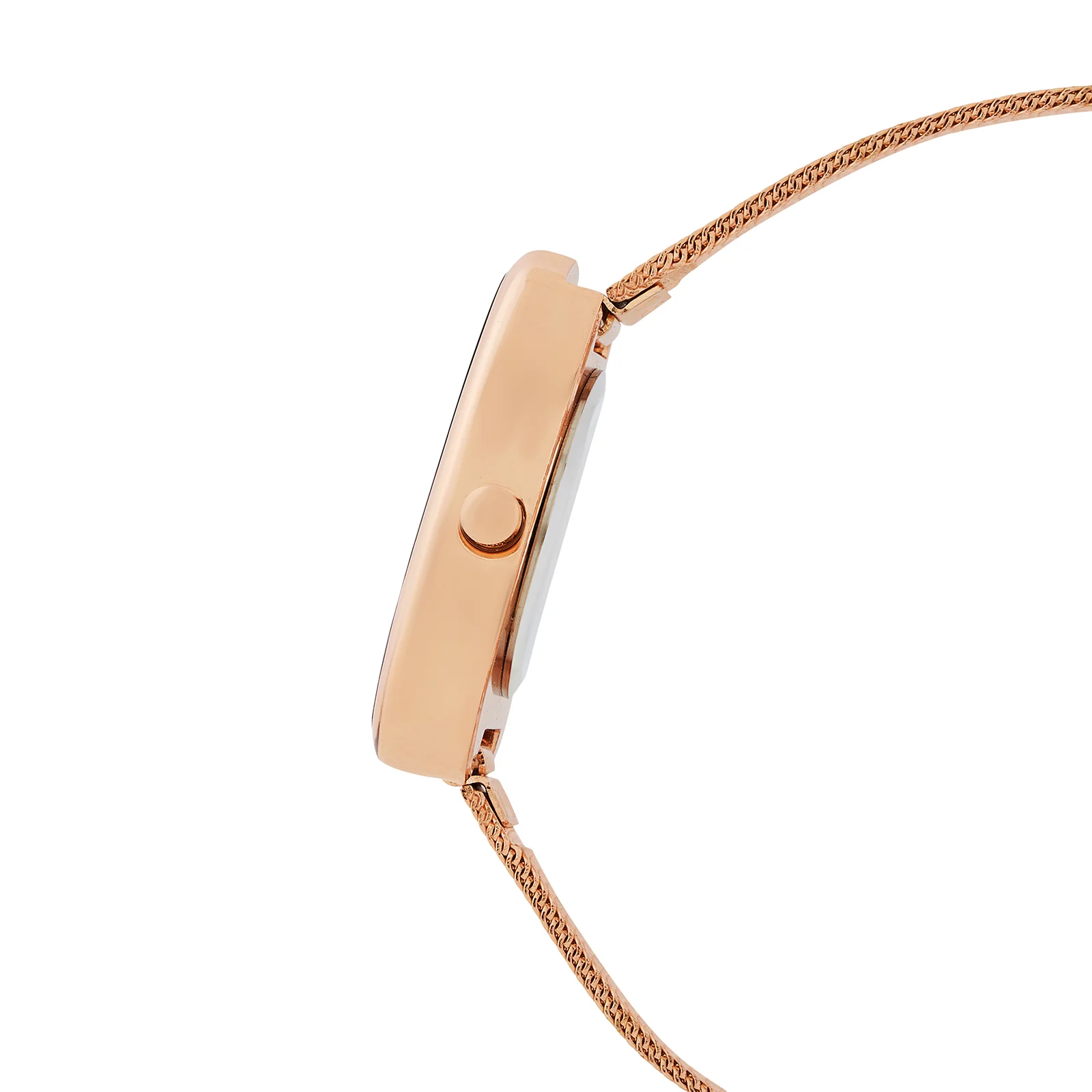 Maris Brown Sunray Small Oval Dial Rose Gold Mesh Strap Women's Watch - Image 5