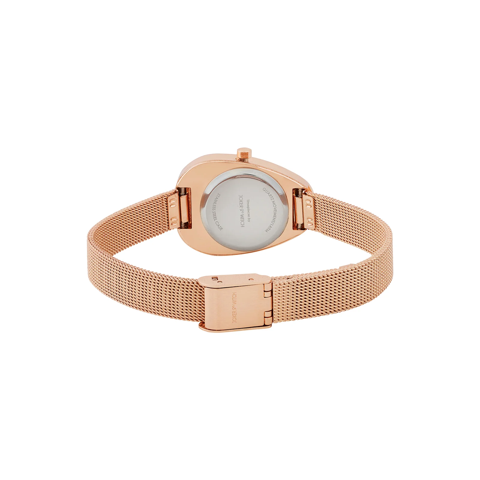 Maris Brown Sunray Small Oval Dial Rose Gold Mesh Strap Women's Watch - Image 6